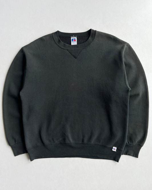 1990S RUSSELL BLACK BLANK SWEATSHIRT (M)