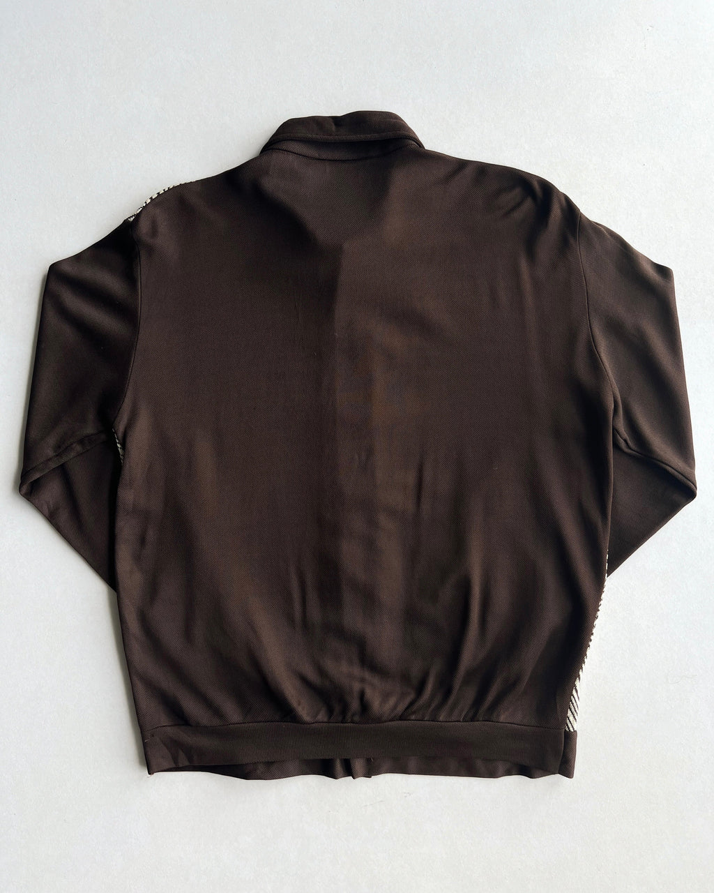 1970S TWO-TONE HERRINGBONE BUTTON-UP SHIRT (L)