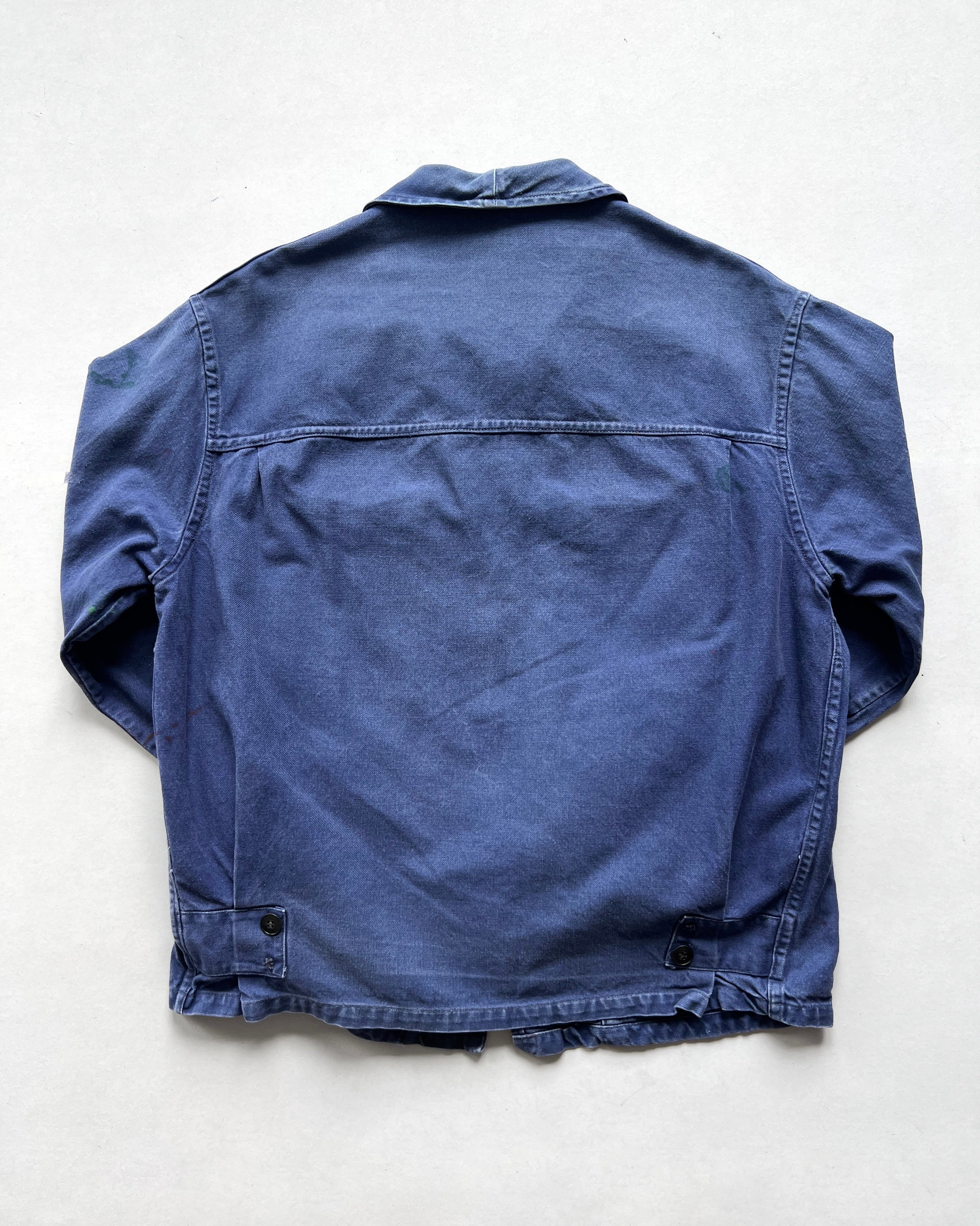 1960S PAINTED FRENCH CYCLIST WORK JACKET (L)
