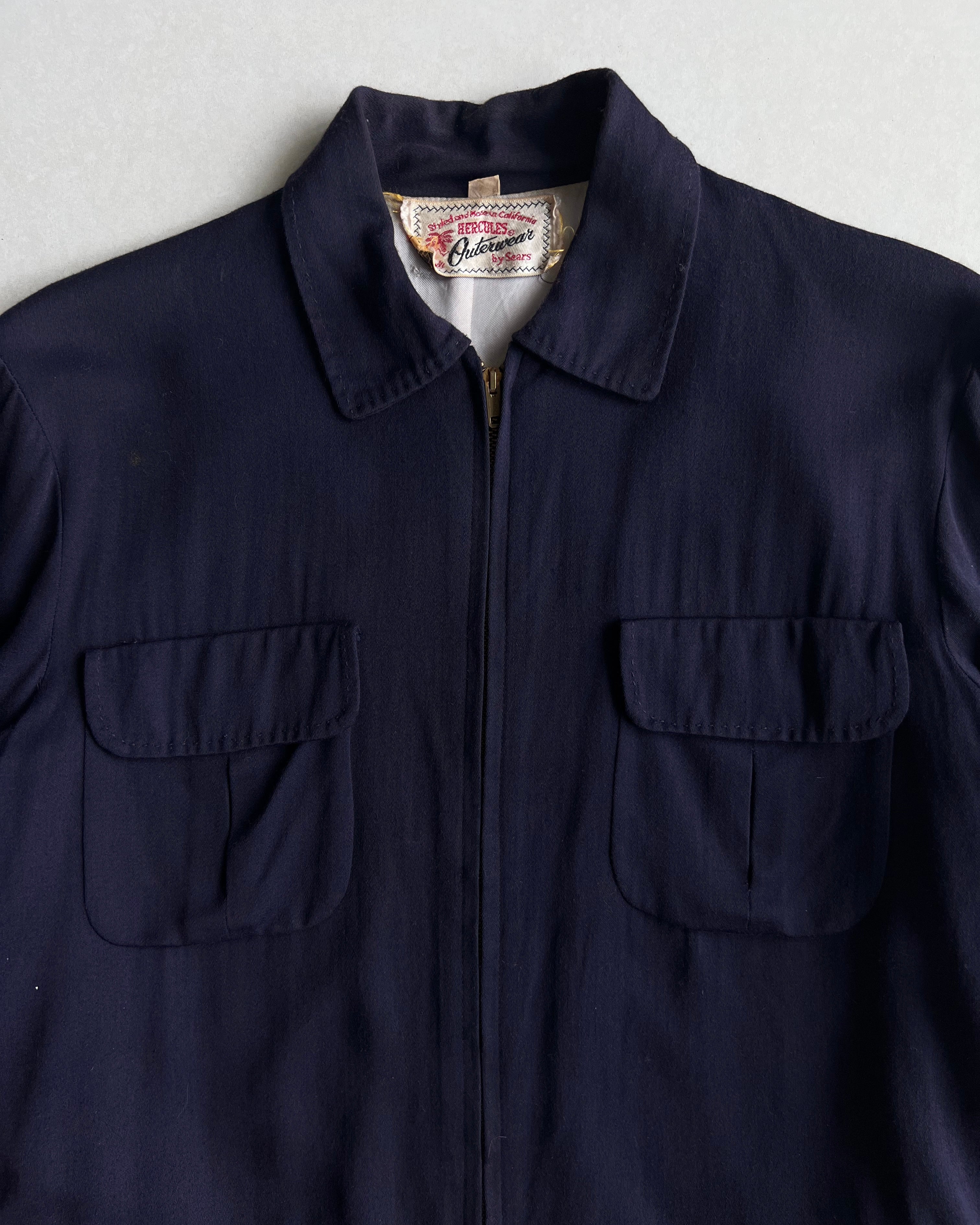 1950S PURPLE GABARDINE ROCKABILLY RICKY JACKET (S-L)