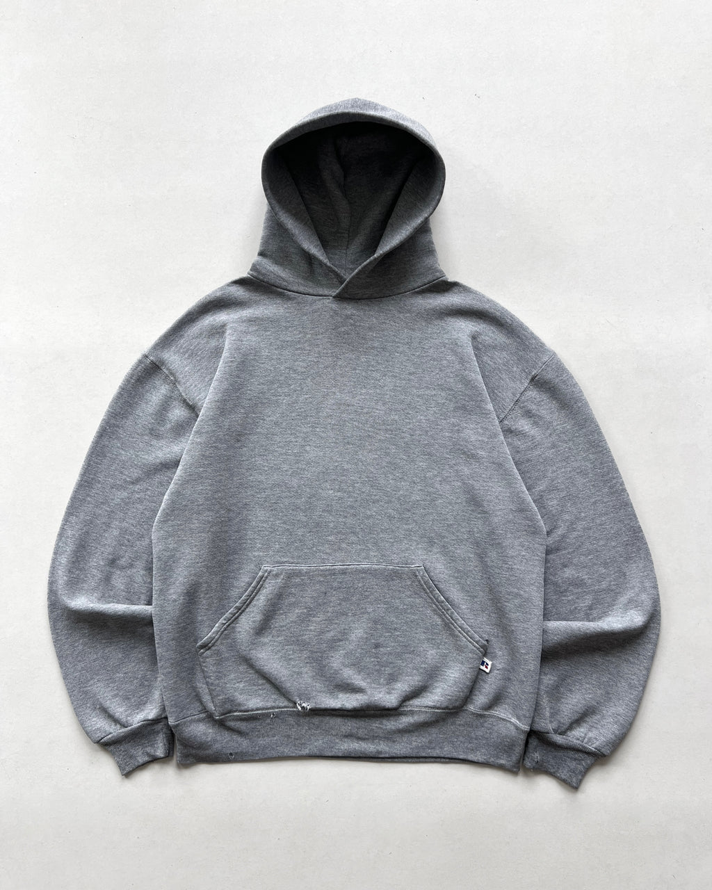 1990S RUSSELL HEATHER GREY HOODIE (M)