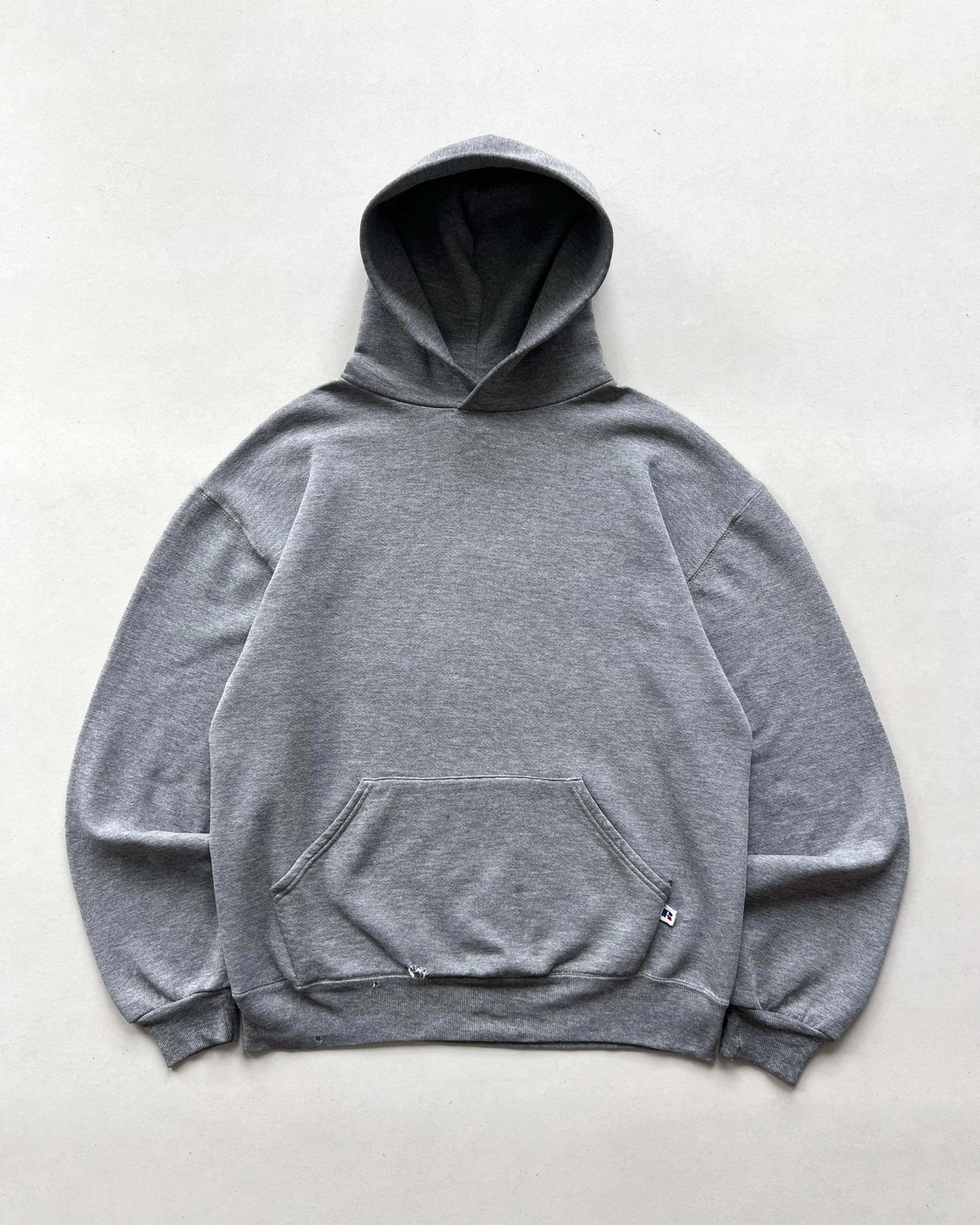 1990S RUSSELL HEATHER GREY HOODIE (M)