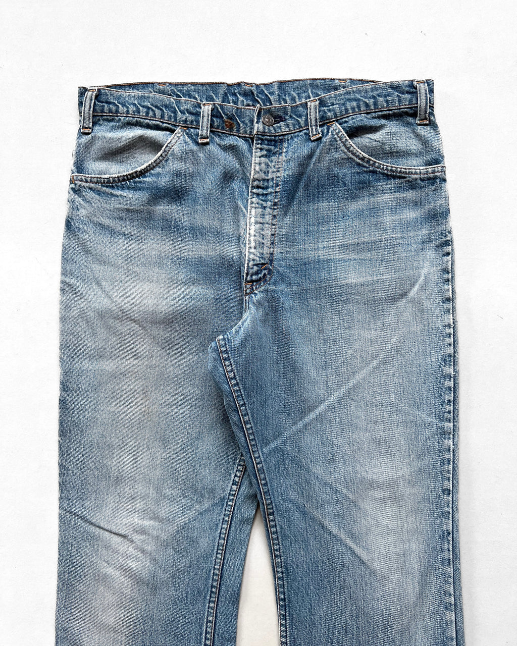 1970S FADED WASHED LEVI'S 646 BOOTCUT JEANS (37)