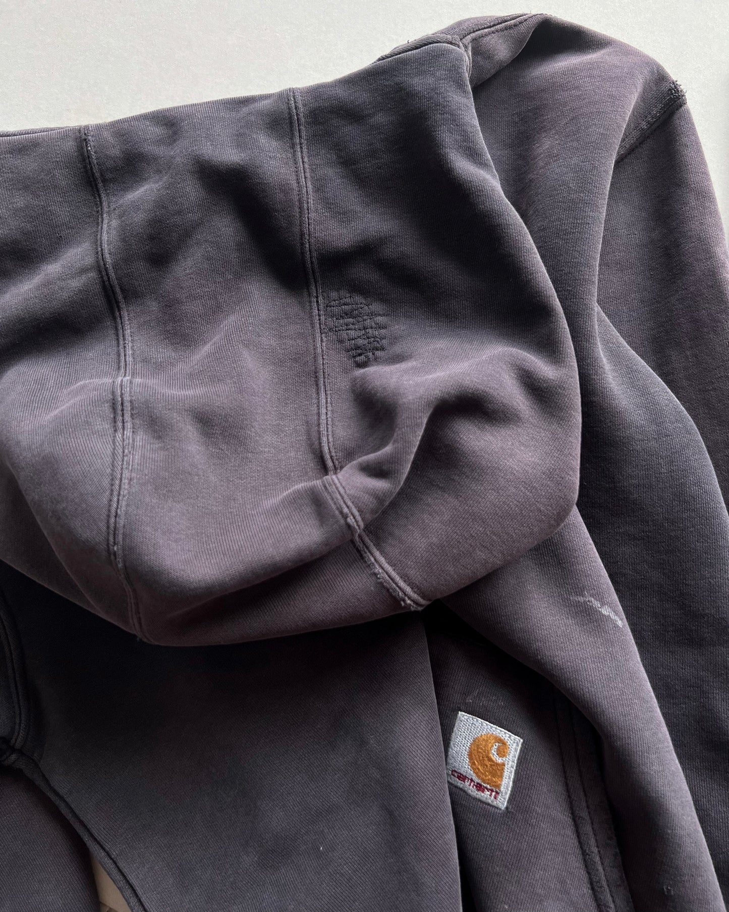 1990S SUN FADED CARHARTT HEAVYWEIGHT HOODIE (L)