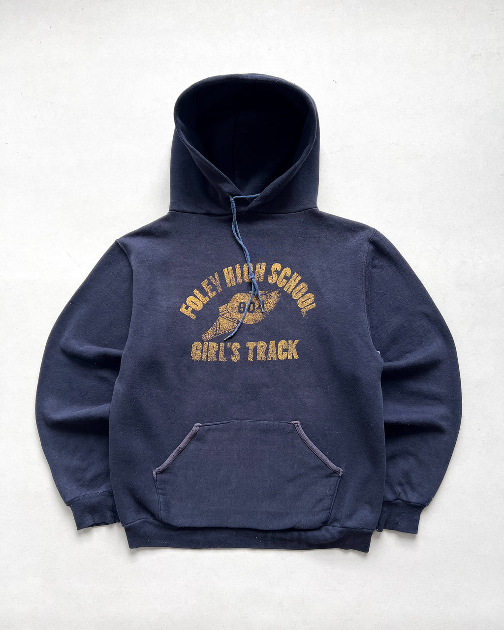 1970S RUSSELL 'FOLEY HIGH SCHOOL GIRL'S TRACK' HOODIE (M)