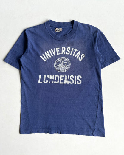 1970S FADED 'UNIVERSITAS LUNDENSIS' SINGLE STITCH TEE (S)