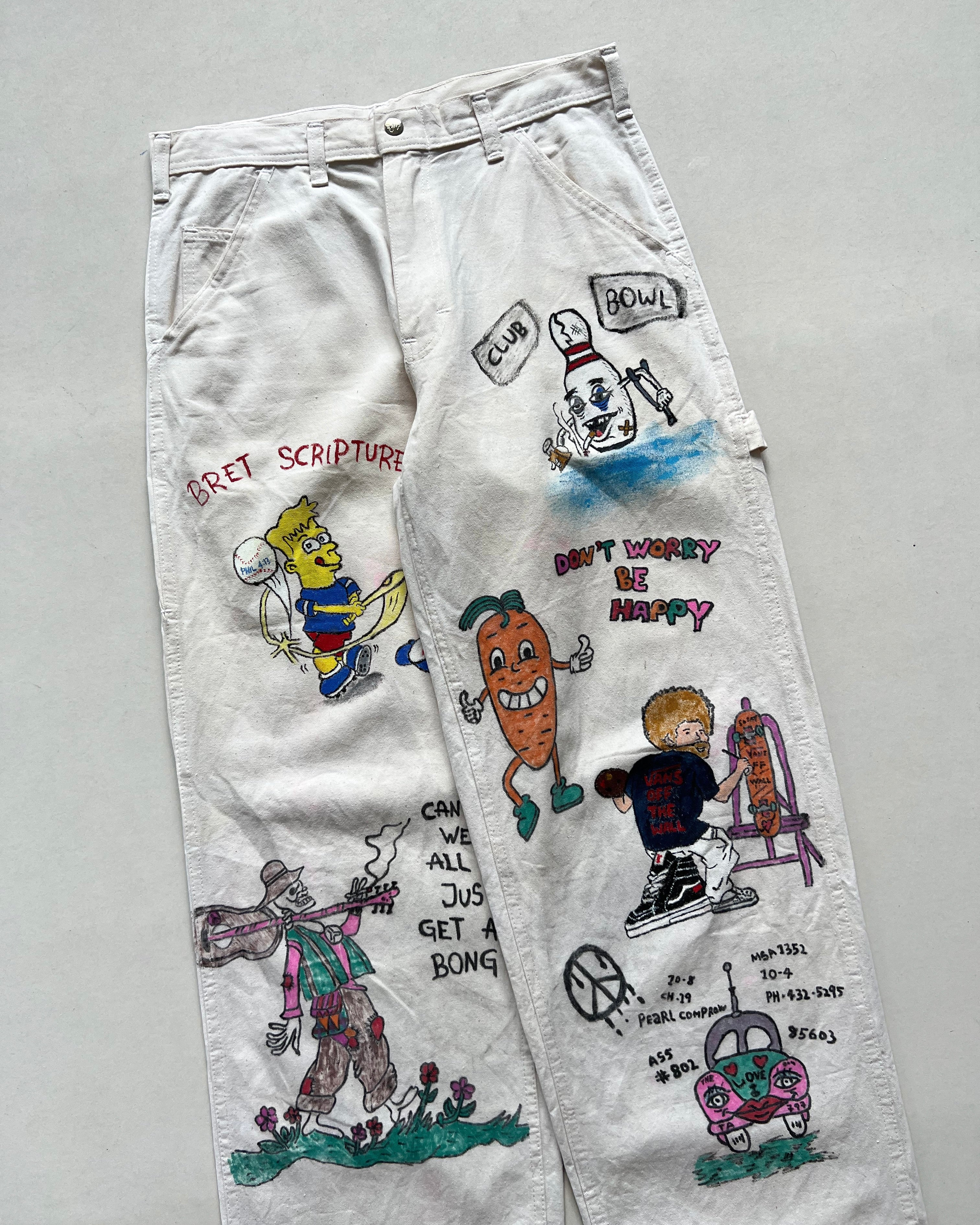 1980S CARTER'S HAND-DRAWN CARPENTER PANTS (31)