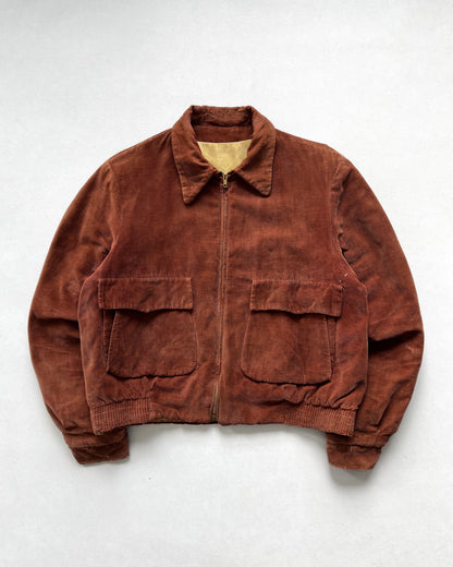 1950S CORDUROY DOUBLE POKCET RICKY JACKET (L)