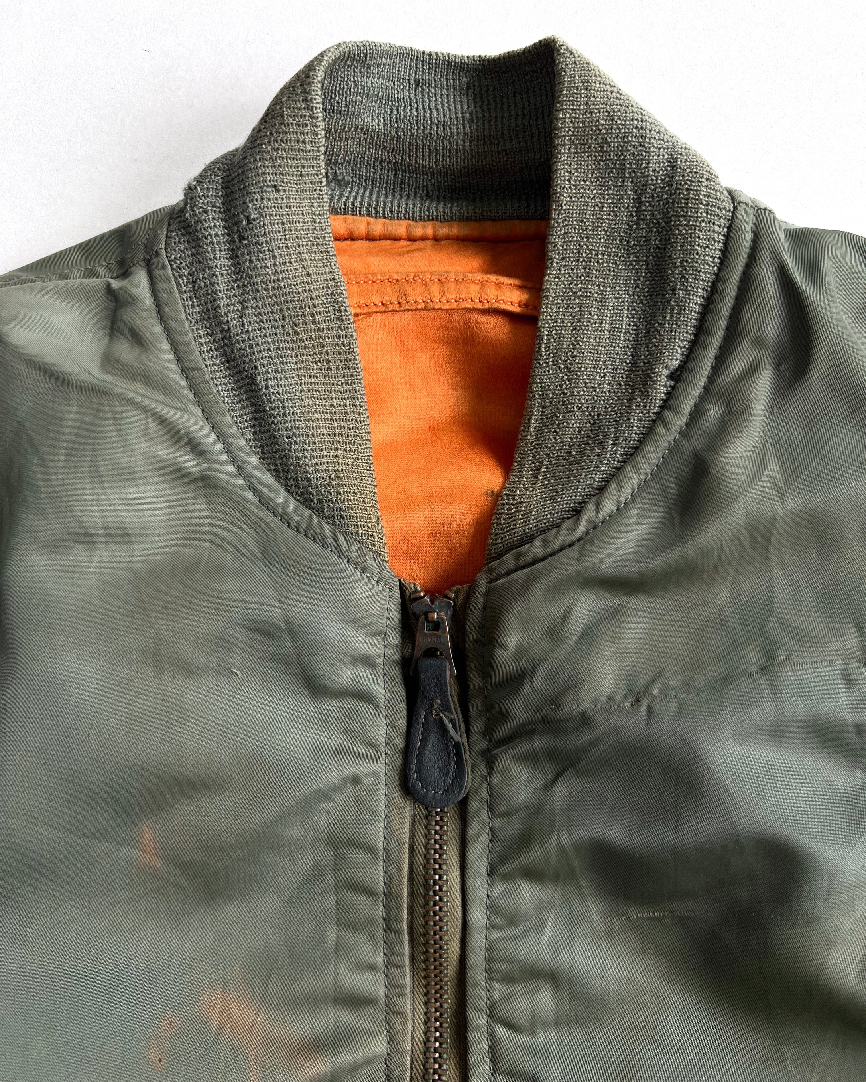 1960S USAF L2-B RAYON FLIGHT BOMBER JACKET (M)