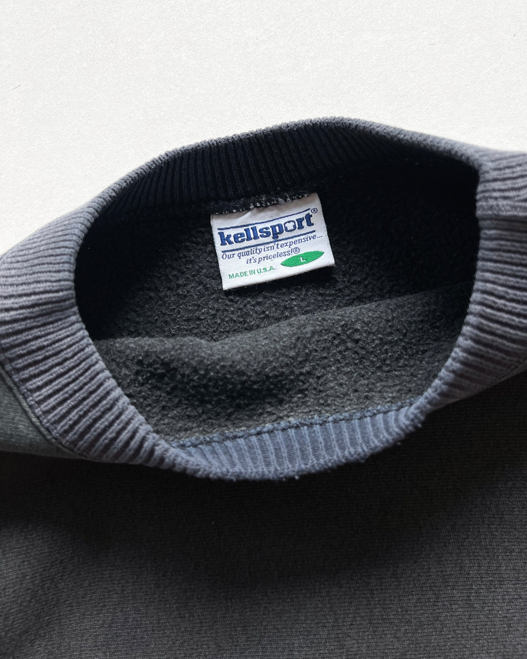 1990S FADED TWO-TONE REVERSE WEAVE SWEATSHIRT (L)