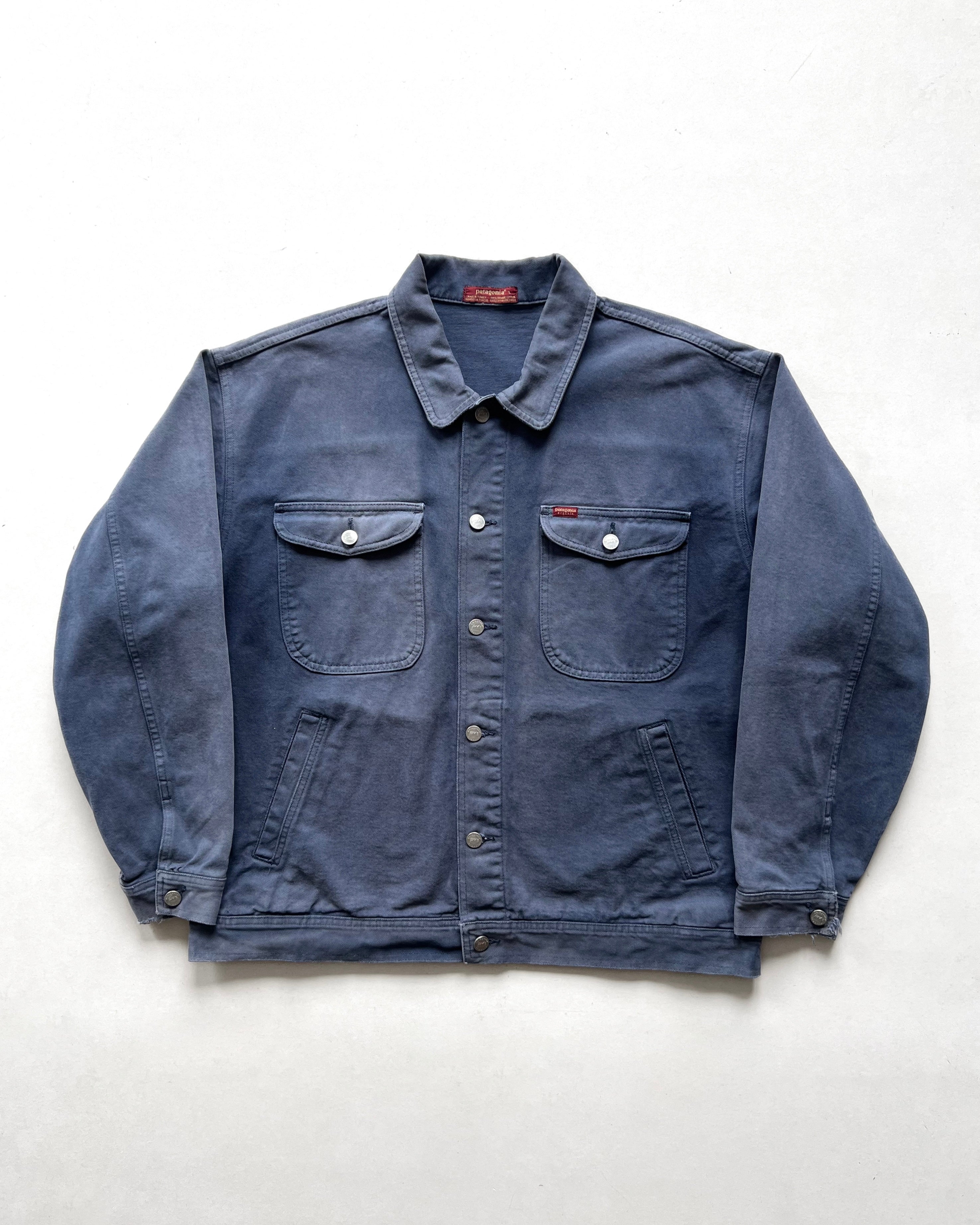 1990S FADED PATAGONIA ORGANIC COTTON JACKET (L)