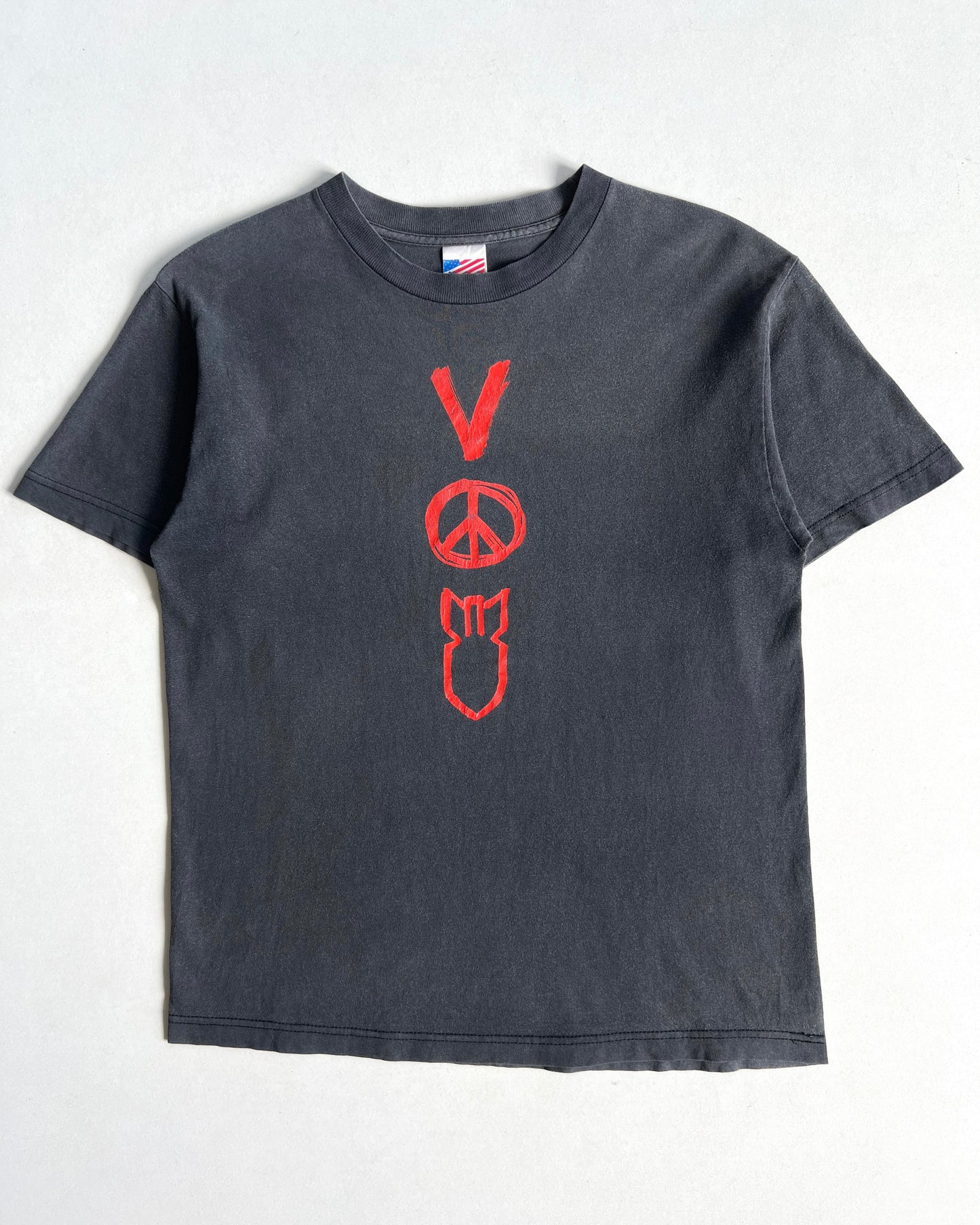 2006 FADED BLACK U2 'VERTIGO TOUR' TEE (M)