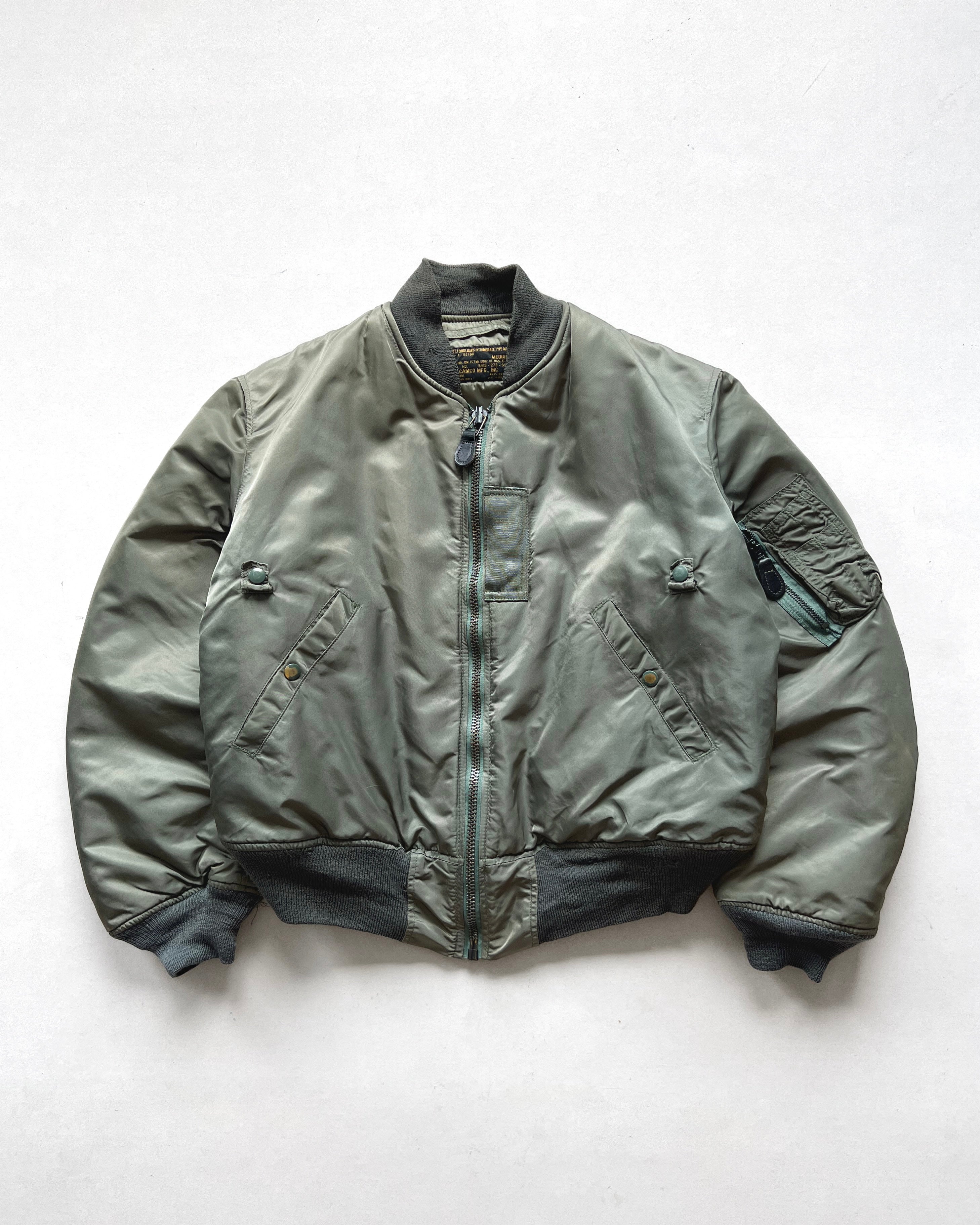 1980S CAMCO MFG USAF MA-1 BOMBER JACKET (M)