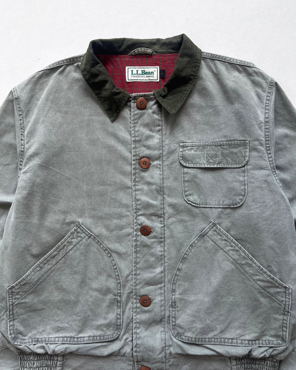 1980S L.L BEAN CANVAS HUNTING JACKET (L)