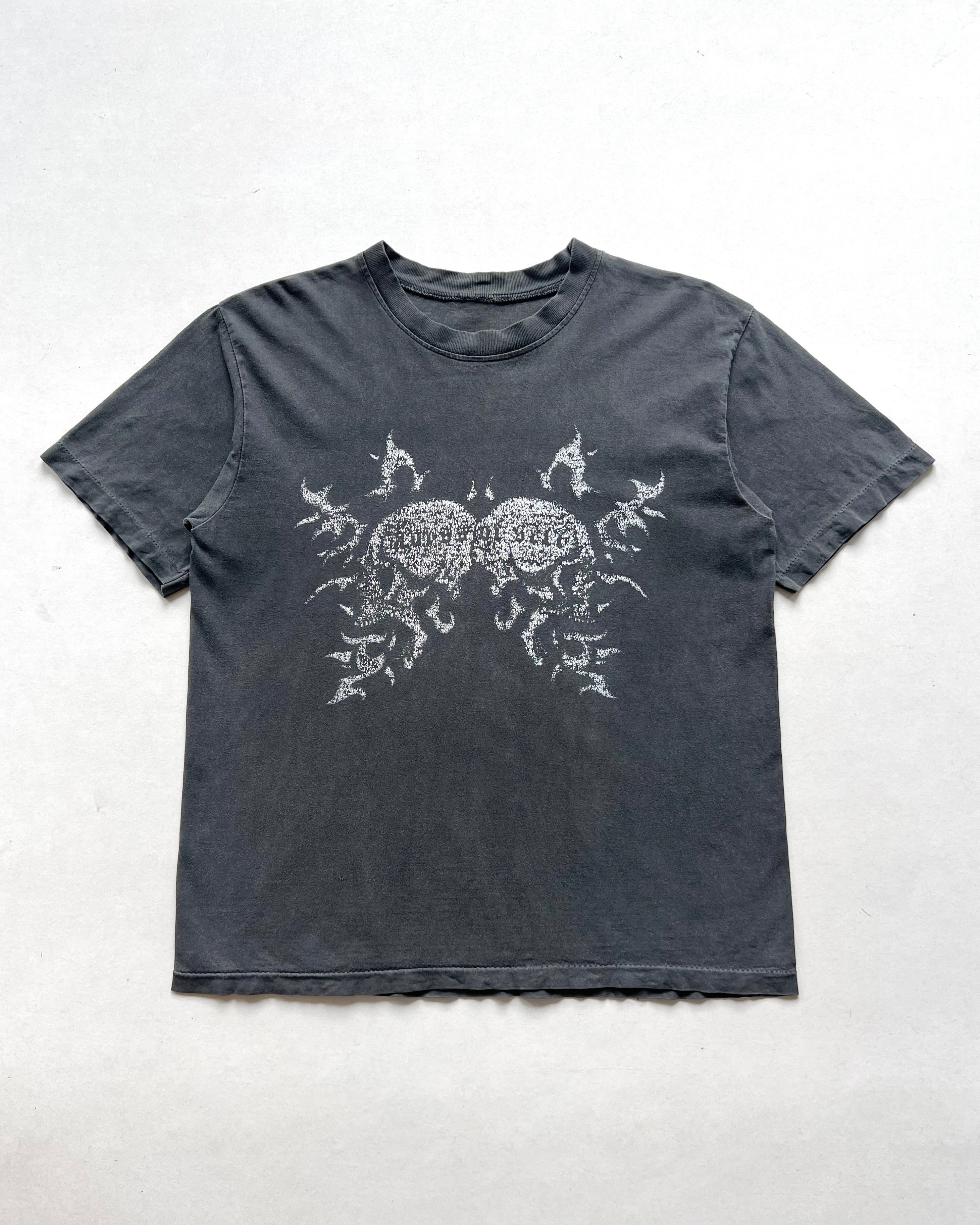 1990S FADED SKULL SINGLE STITCH GRAPHIC TEE (L)