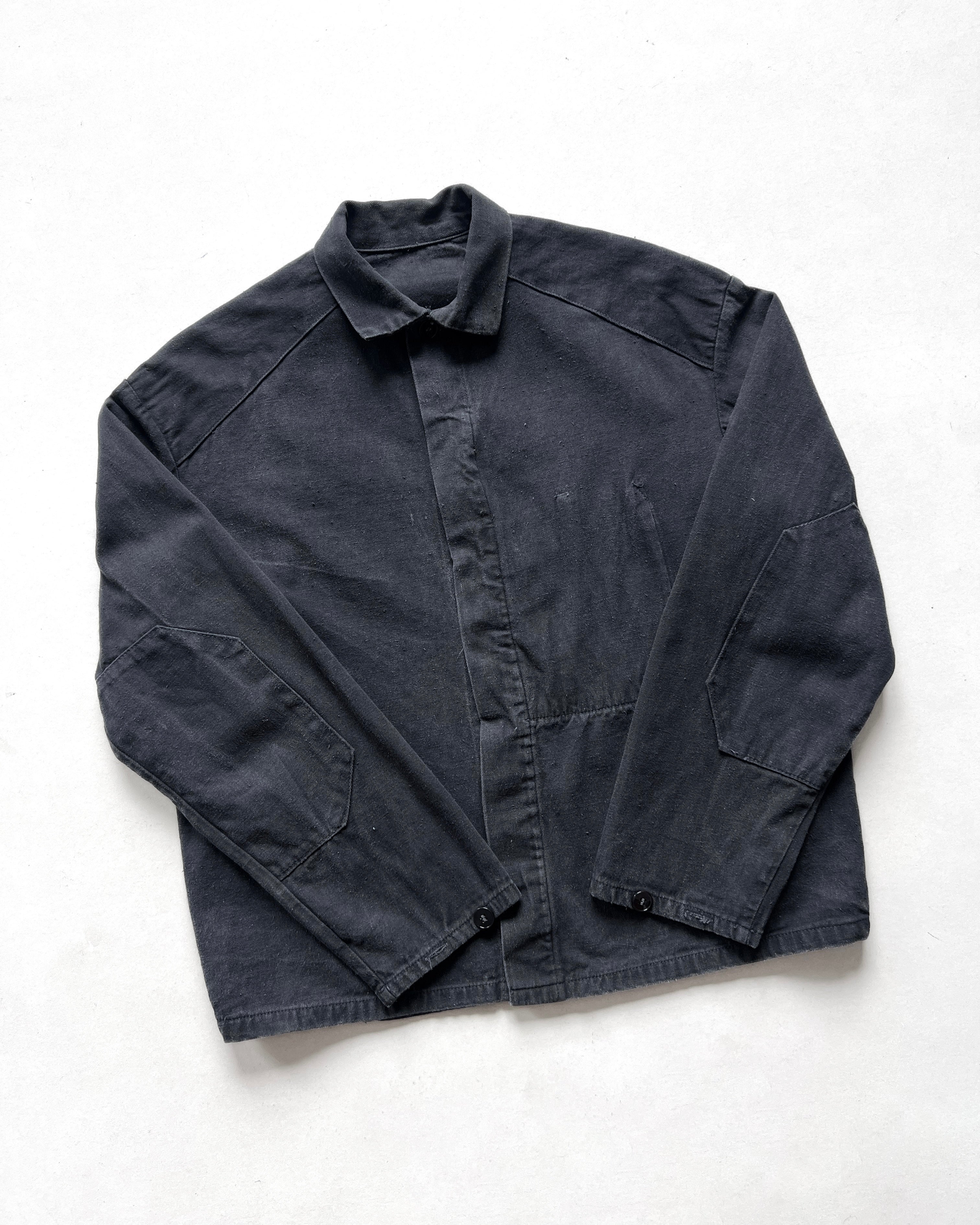 1960S GERMAN OLD COTTON WORK JACKET (L)