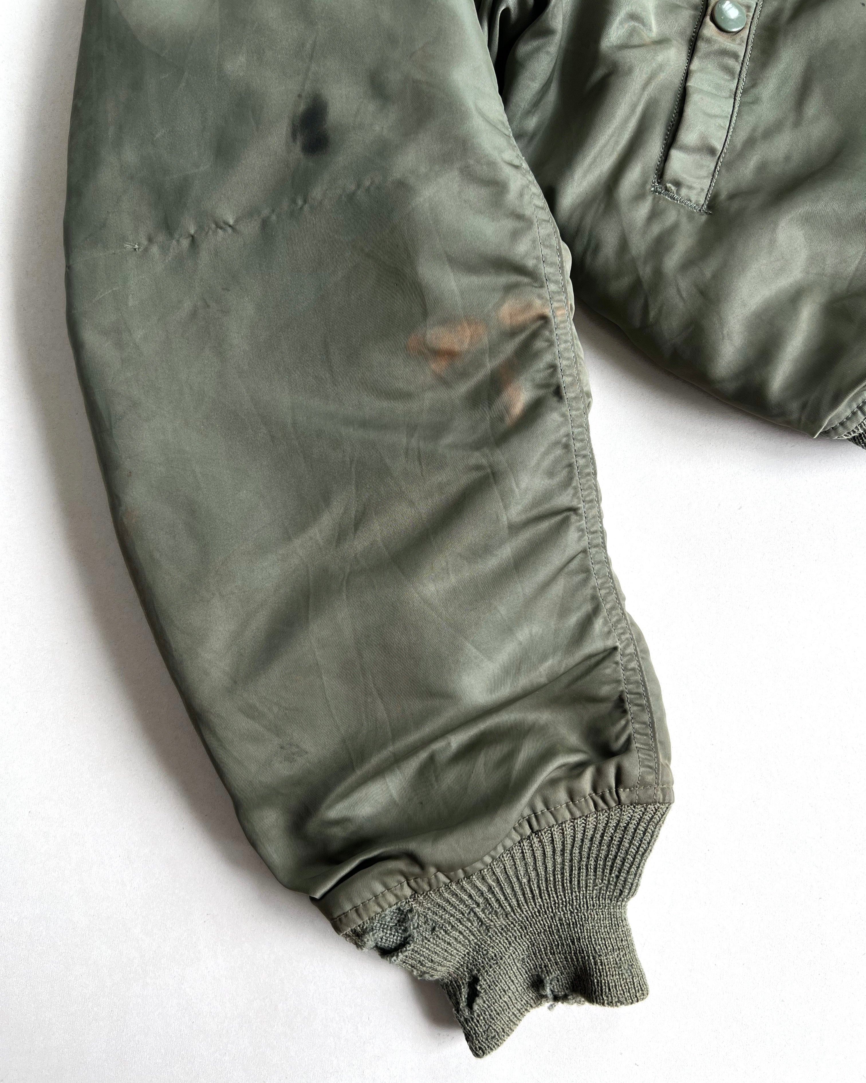 1960S USAF L2-B RAYON FLIGHT BOMBER JACKET (M)