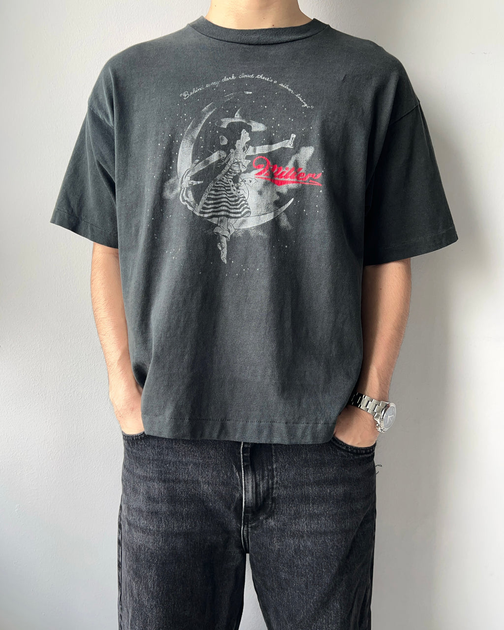 1990S FADED 'MILLER' SINGLE STITCH TEE (XL)