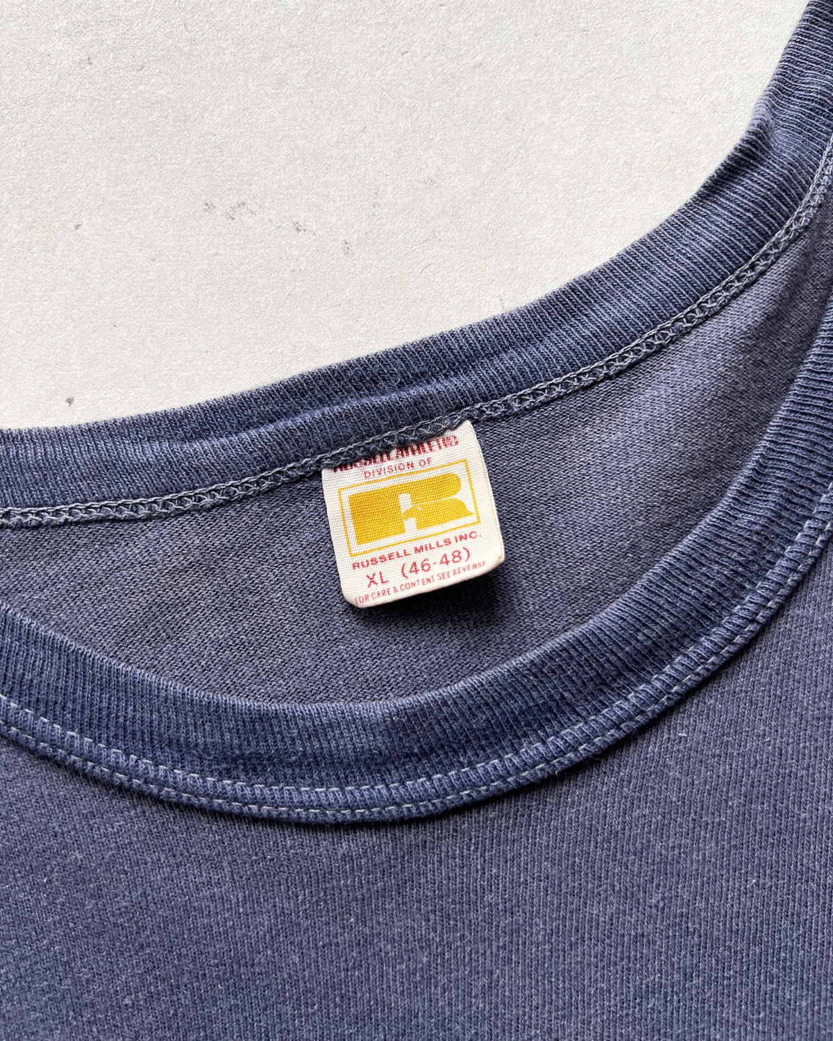 1970S RUSSELL 'JOCK SHOP SPORTING GOODS' TEE (XL)