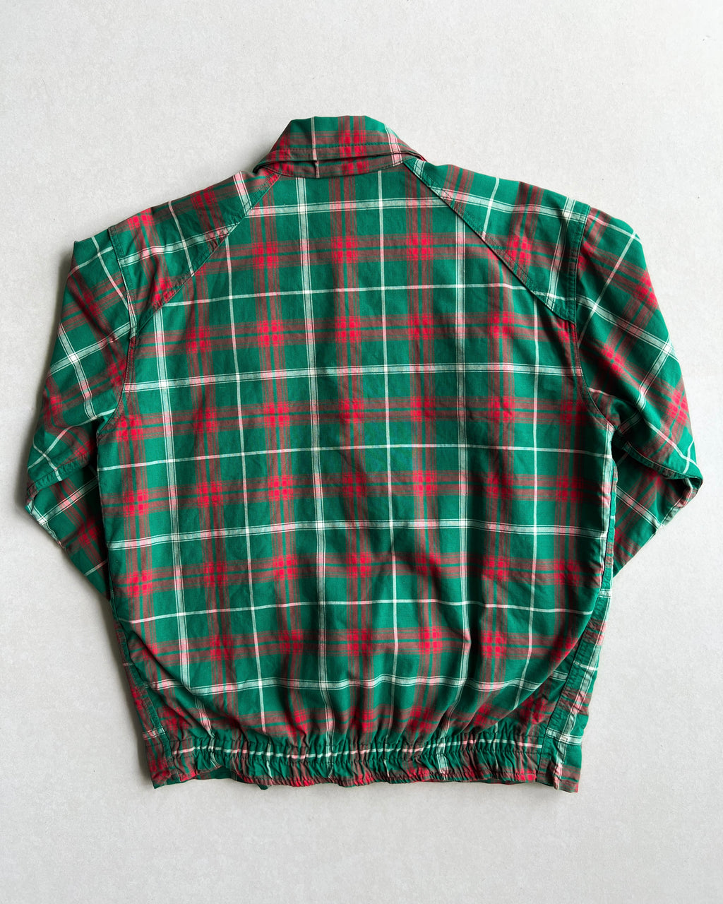 1940S CHECKERED ROCKABILLY ZIP-UP JACKET (M)