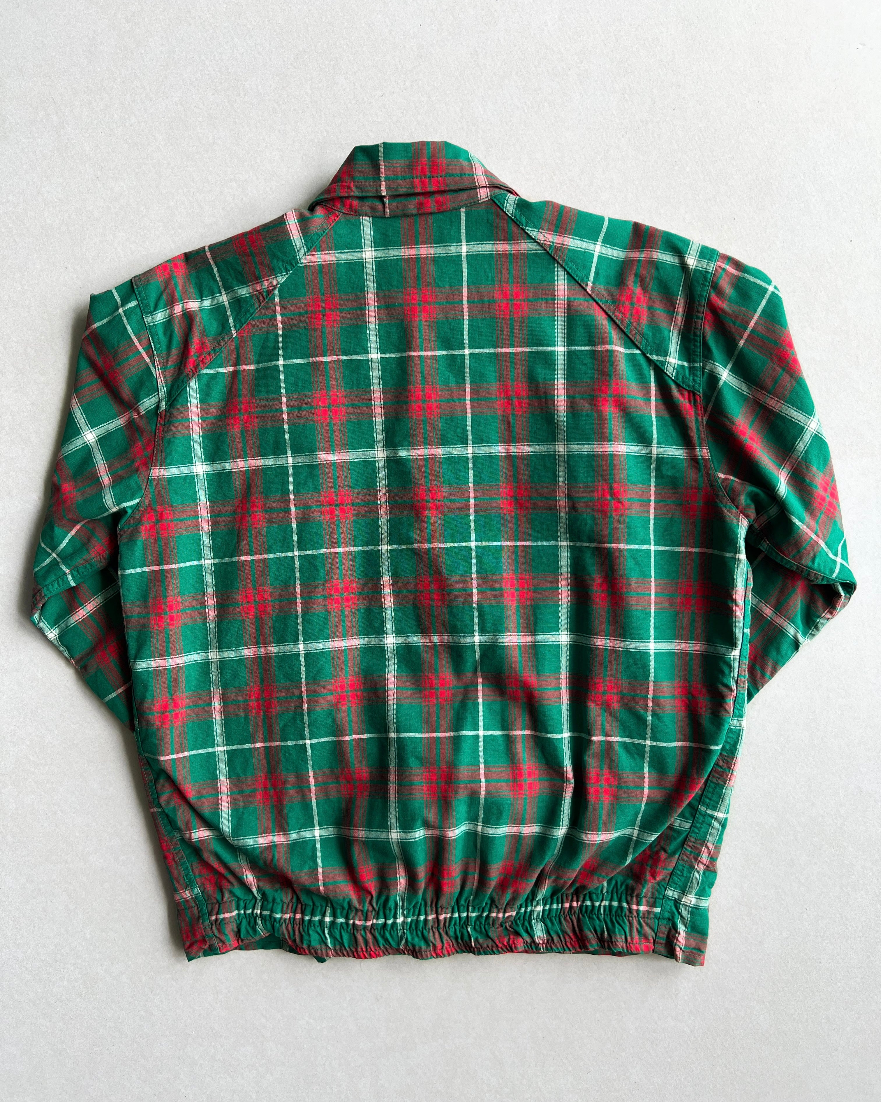 1940S CHECKERED ROCKABILLY ZIP-UP JACKET (M)