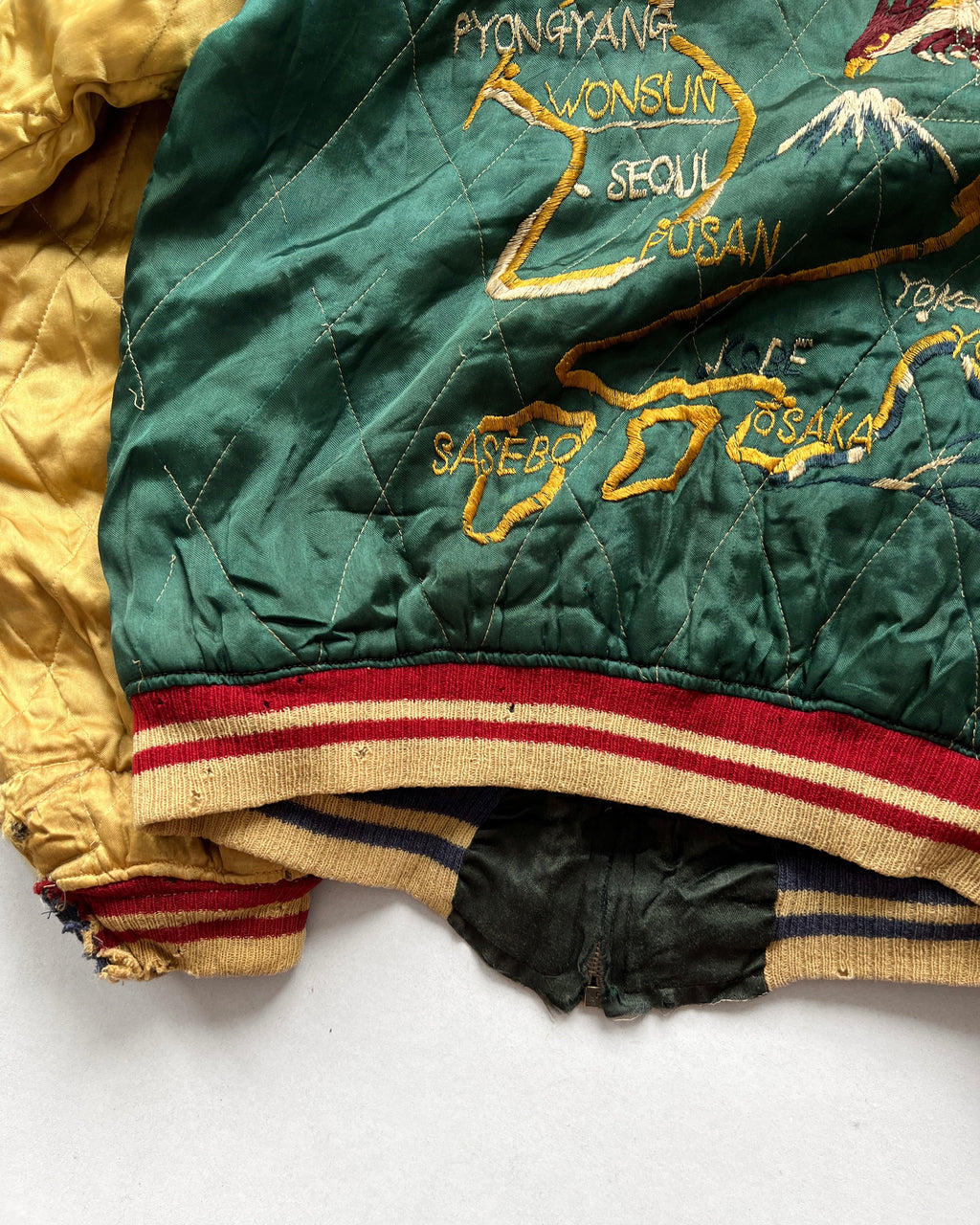 1950S MULTICOLOUR JAPAN REVERSIBLE SUKAJAN (L)