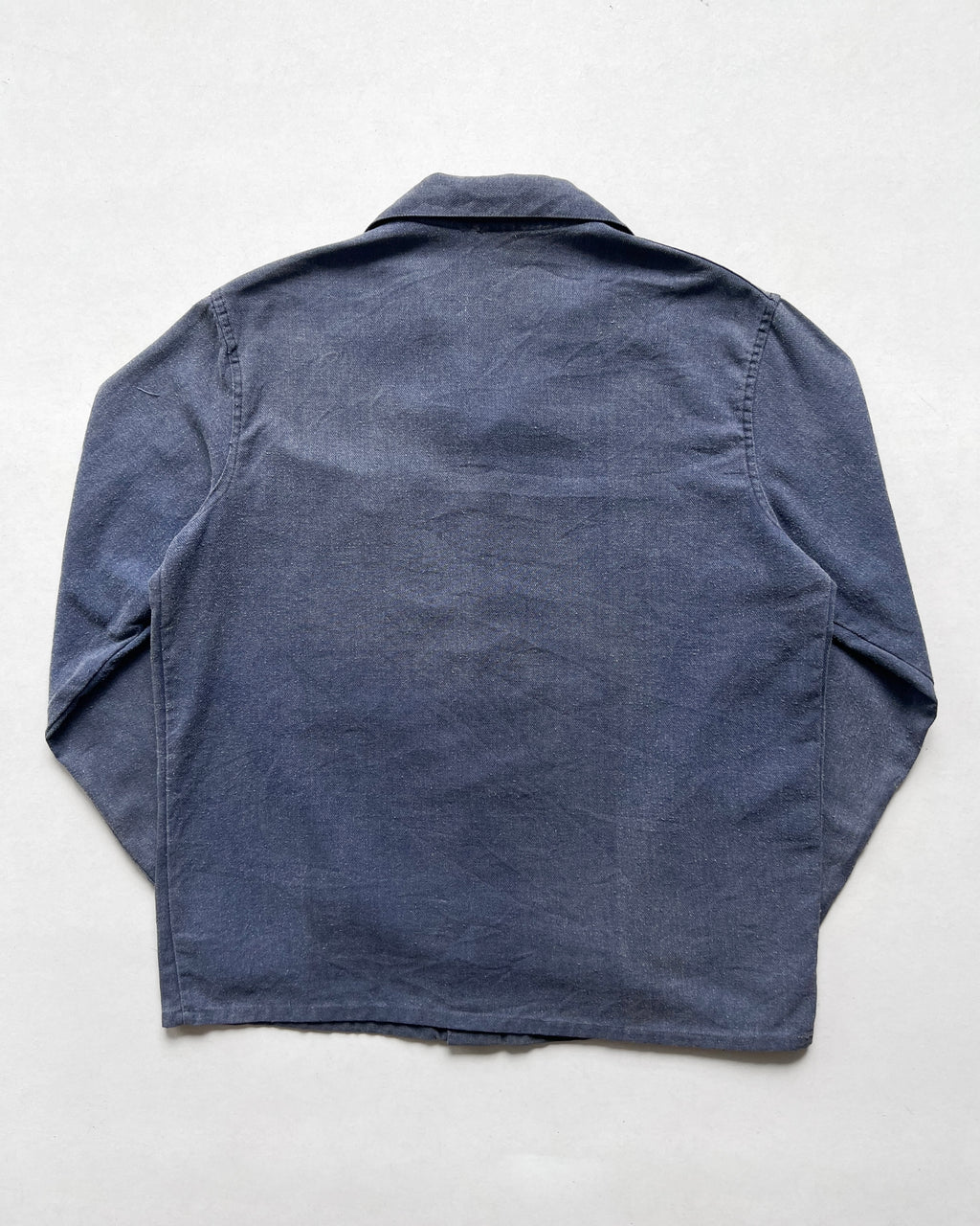1970S FADED FRENCH HIDDEN POCKET WORK SHIRT/JACKET (M)