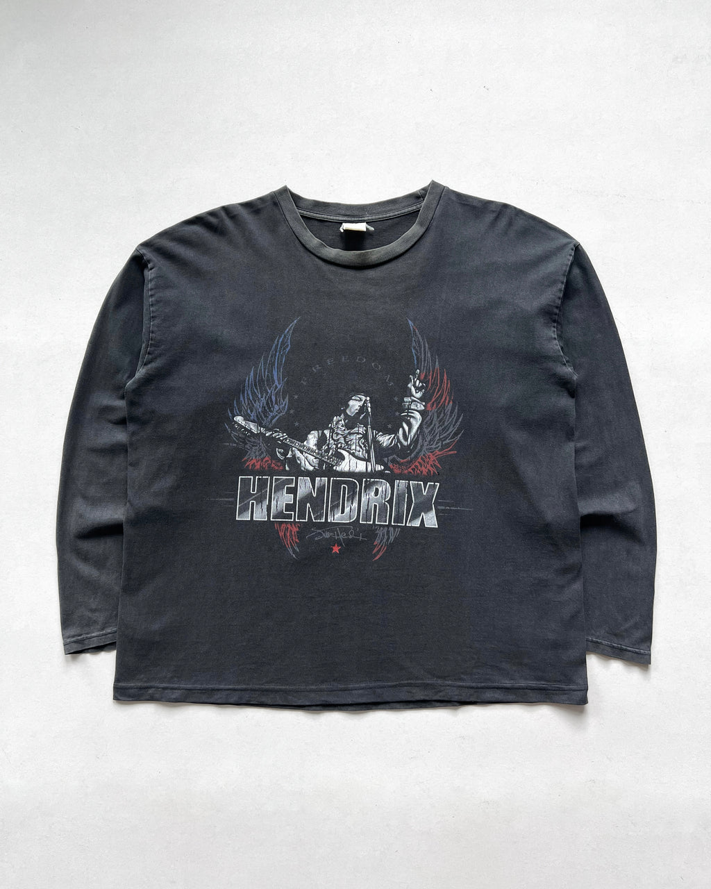 2000S FADED JIMMI HENDRIX LONGSLEEVE BOOTLEG TEE (L)