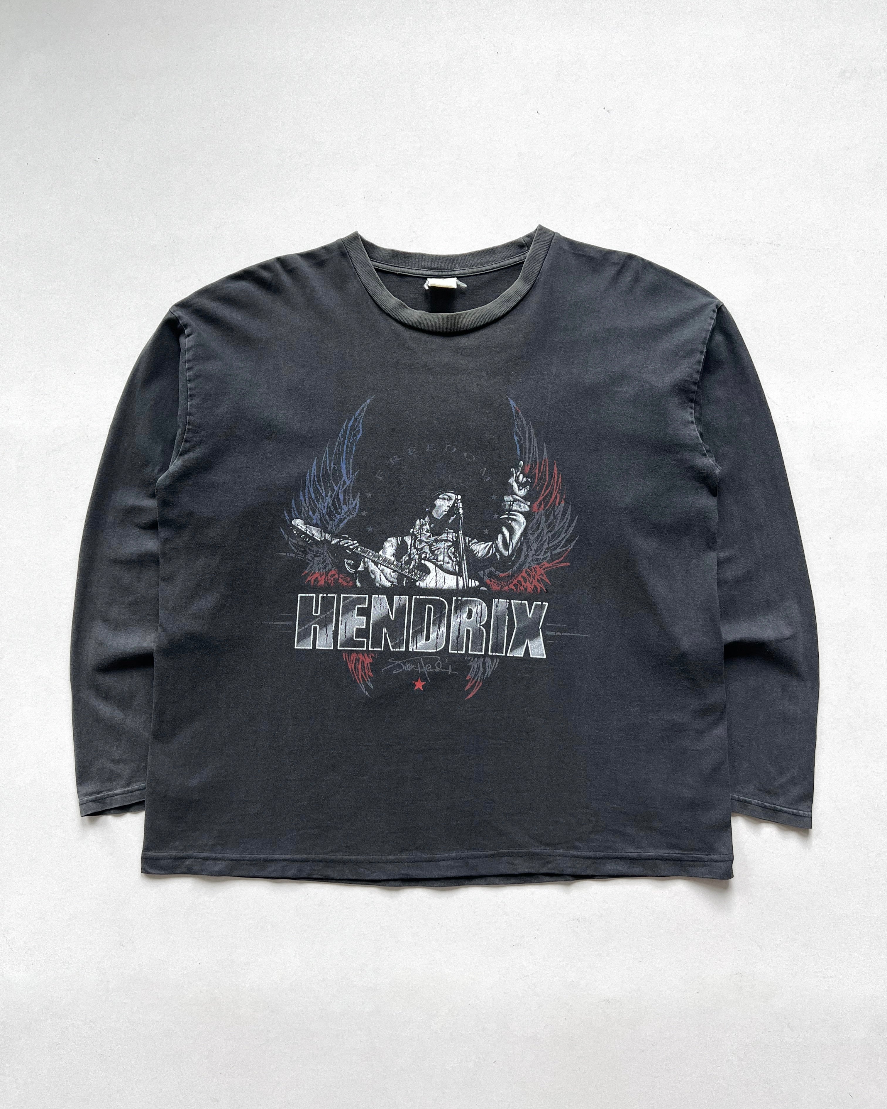 2000S FADED JIMMI HENDRIX LONGSLEEVE BOOTLEG TEE (L)