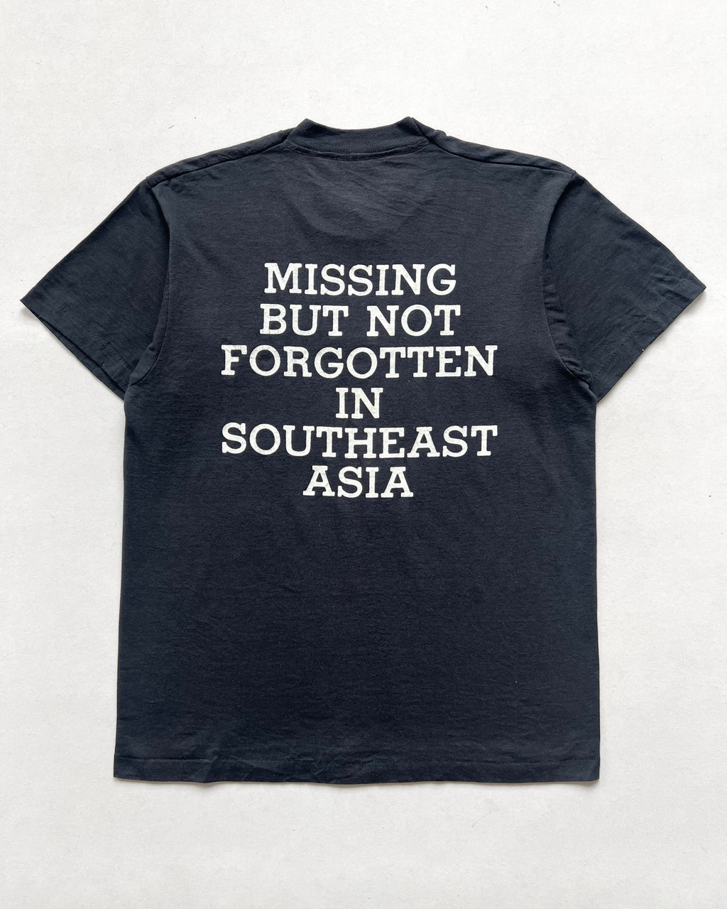 1990S 'POW MIA VIETNAM WAR' SINGLE STITCH TEE (L)