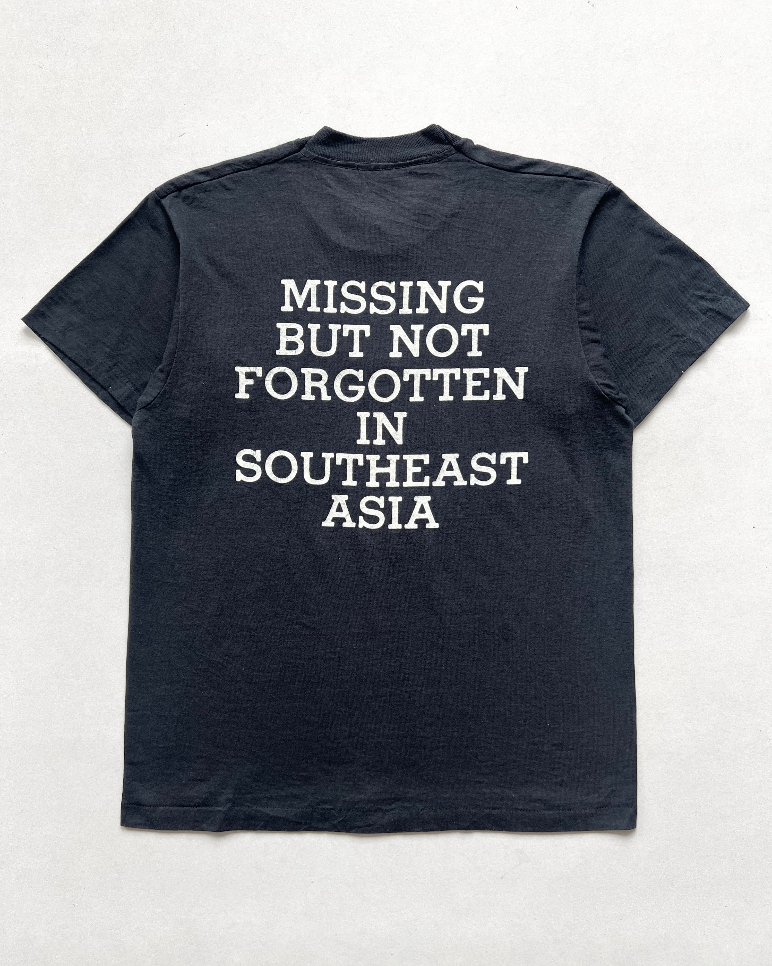 1990S 'POW MIA VIETNAM WAR' SINGLE STITCH TEE (L)