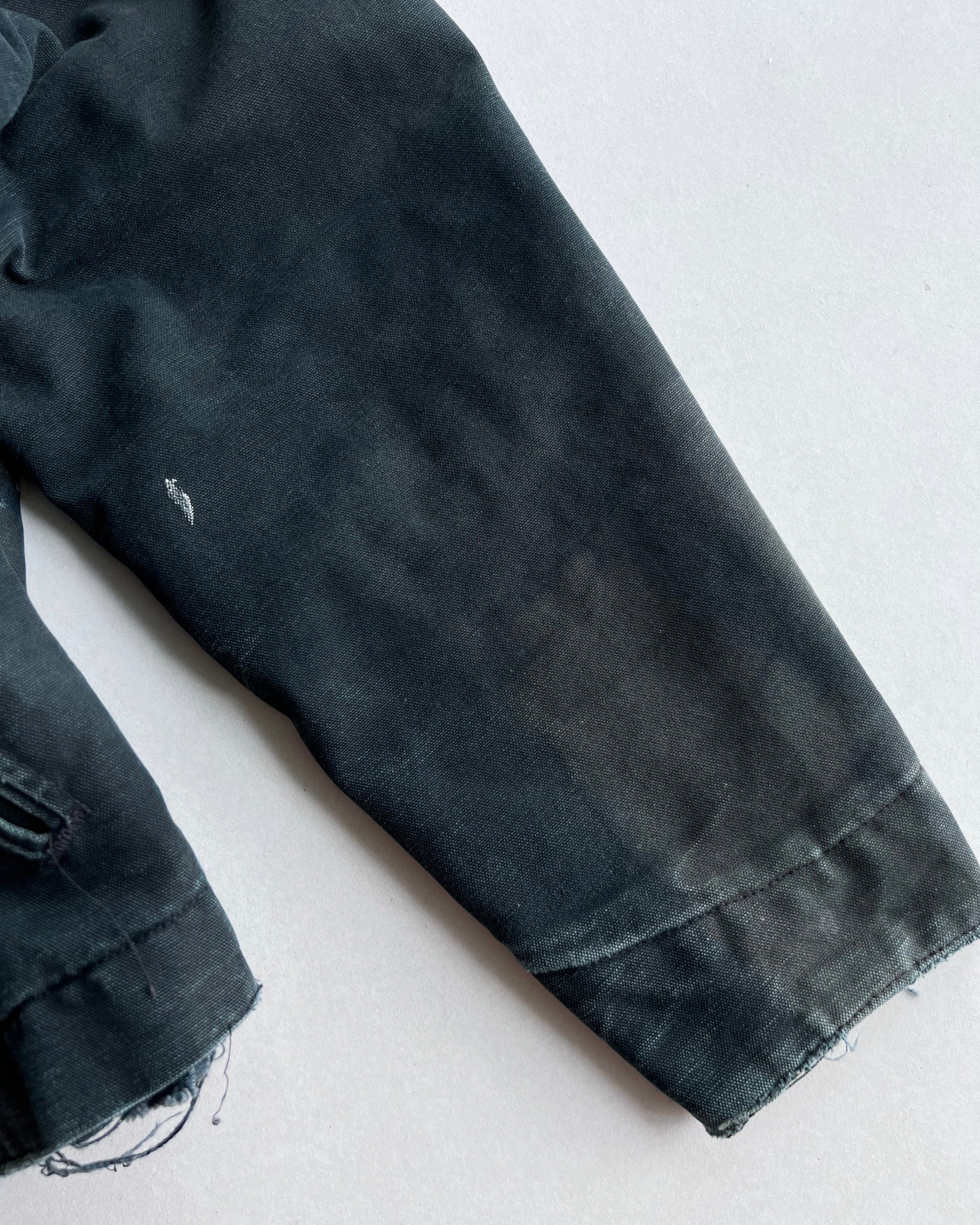 SUN FADED BLACK CARHARTT DETROIT WORK JACKET (M/L)