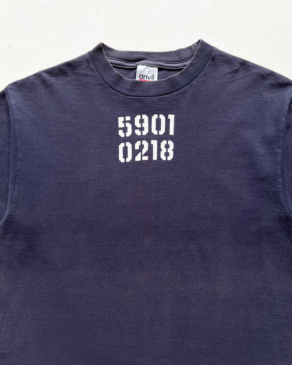 1990S FADED '5901 0218' NUMBER TEE (M)