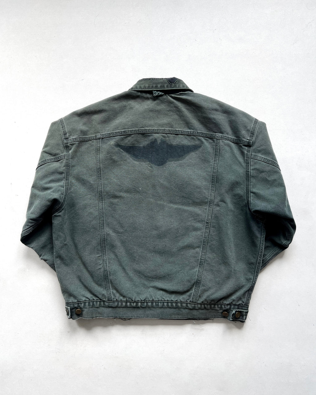 1990S FADED CARHARTT TRUCKER JACKET (L)