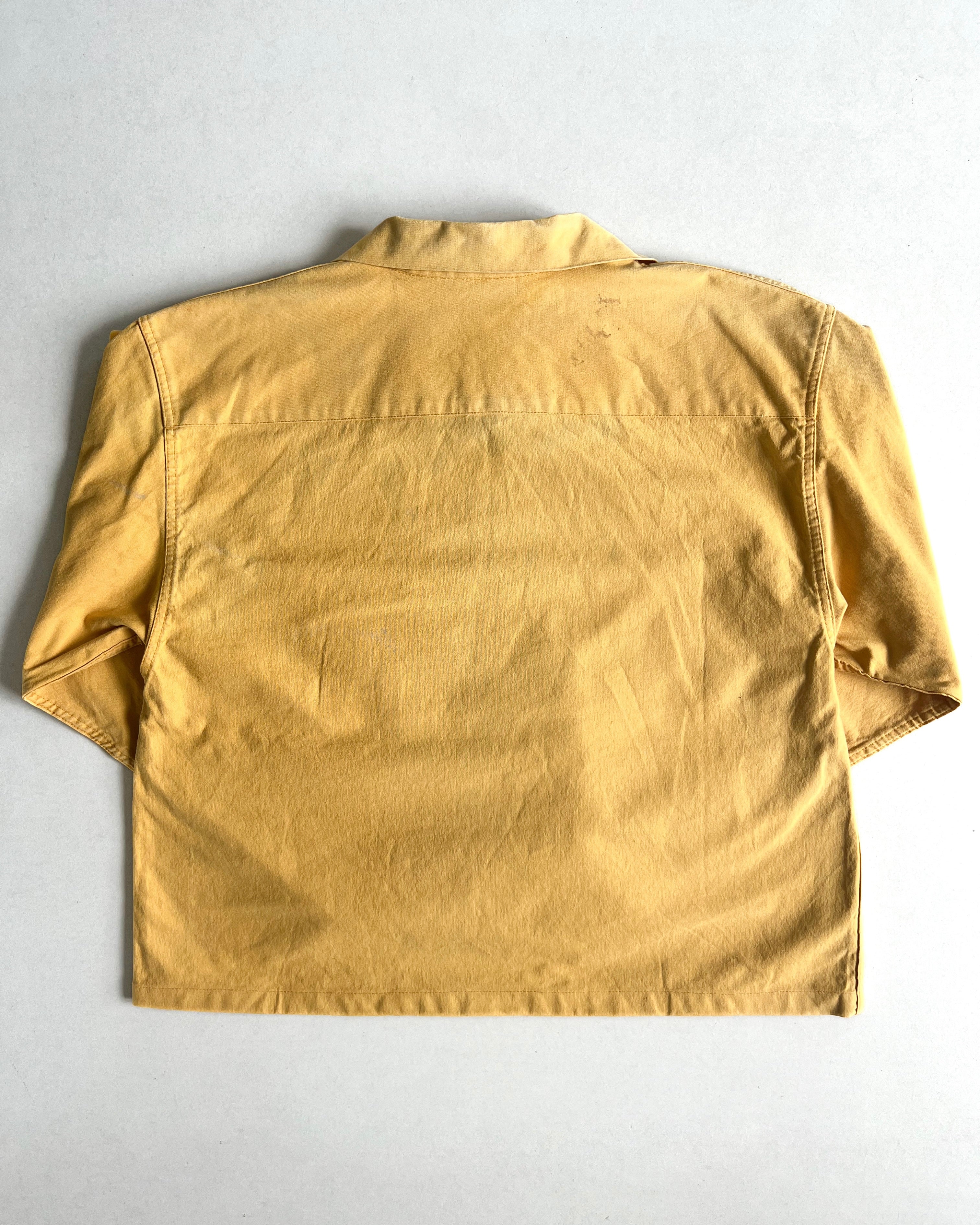 1970S FADED YELLOW LE GLAZIK FISHERMAN SMOCK (L)