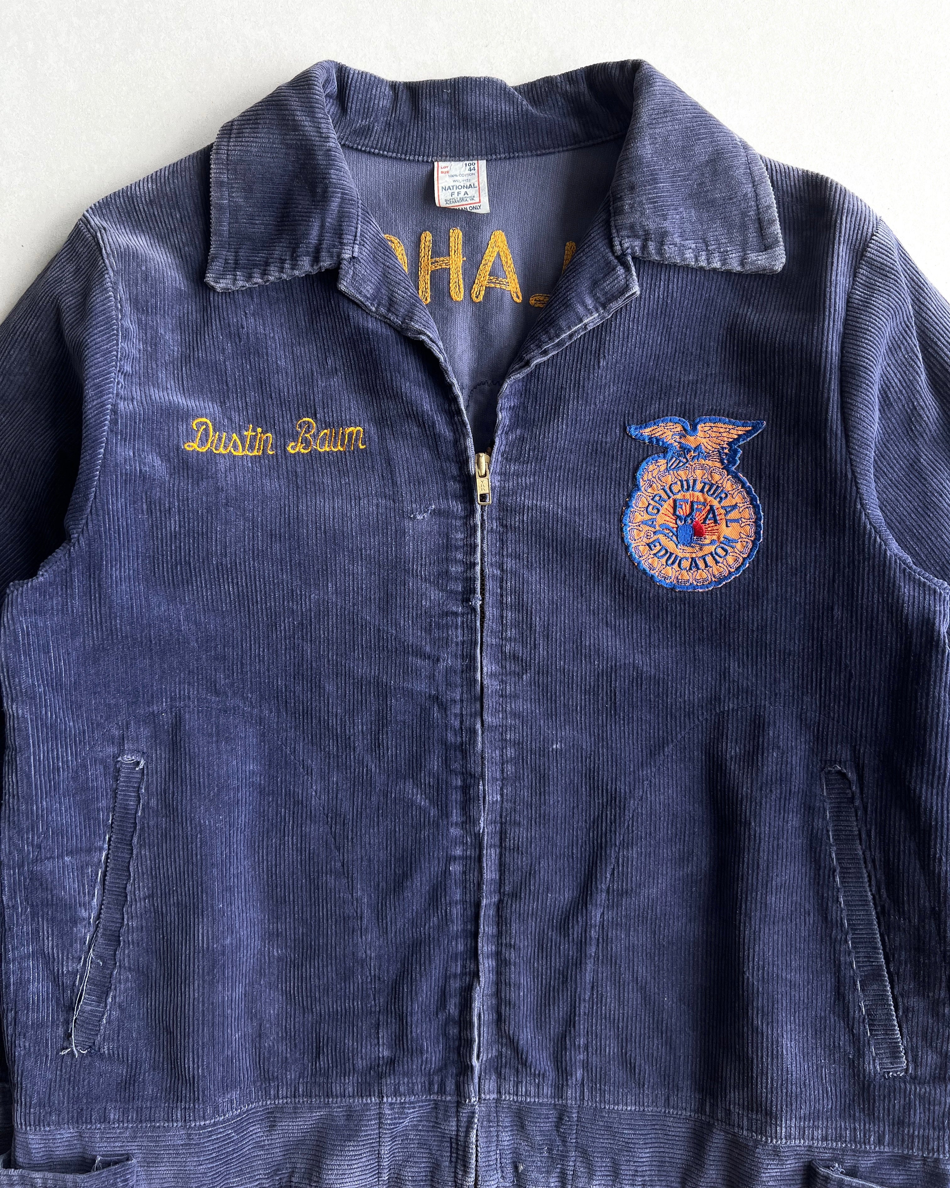 1980S 'OKLAHOMA FAIRVIEW' FFA CORDUROY JACKET (M)