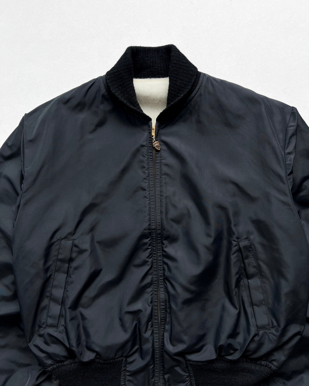 1950S MCGREGOR RIVERSIBLE NYLON BOMBER JACKET (L)