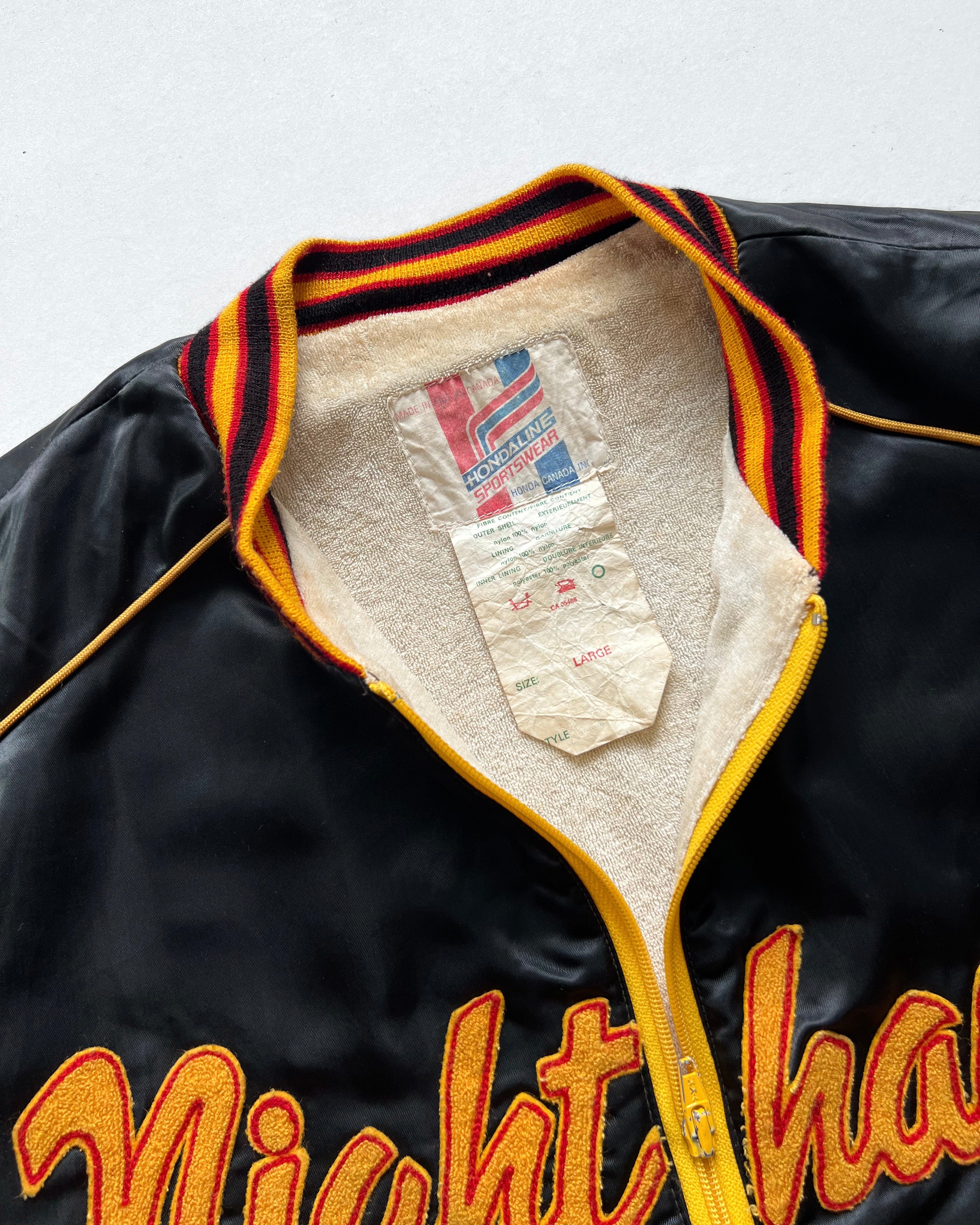 1980S HONDA 'NIGHT HAWK' NYLON JACKET (L)