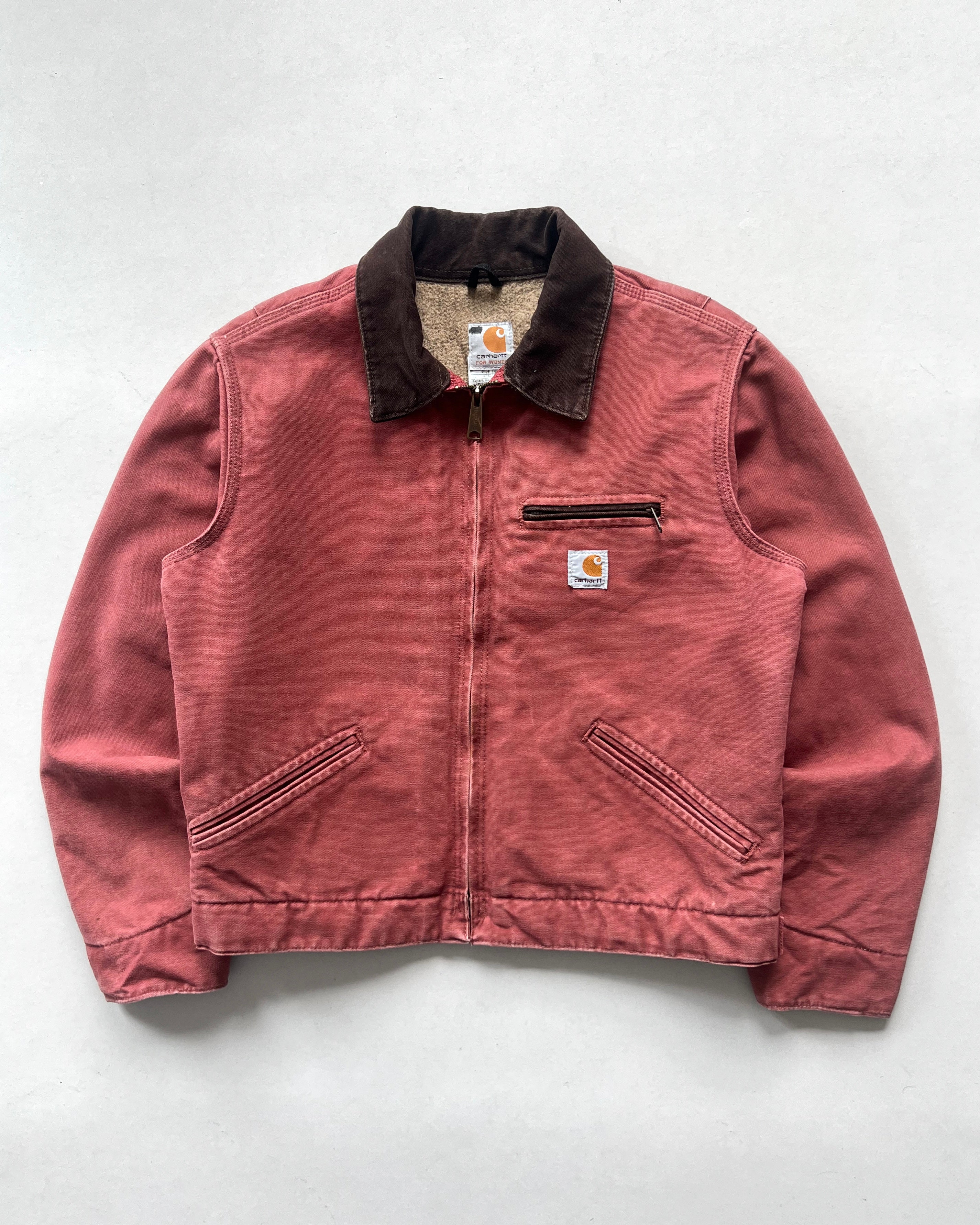 2000S SALMON PINK CARHARTT DETROIT JACKET (S)