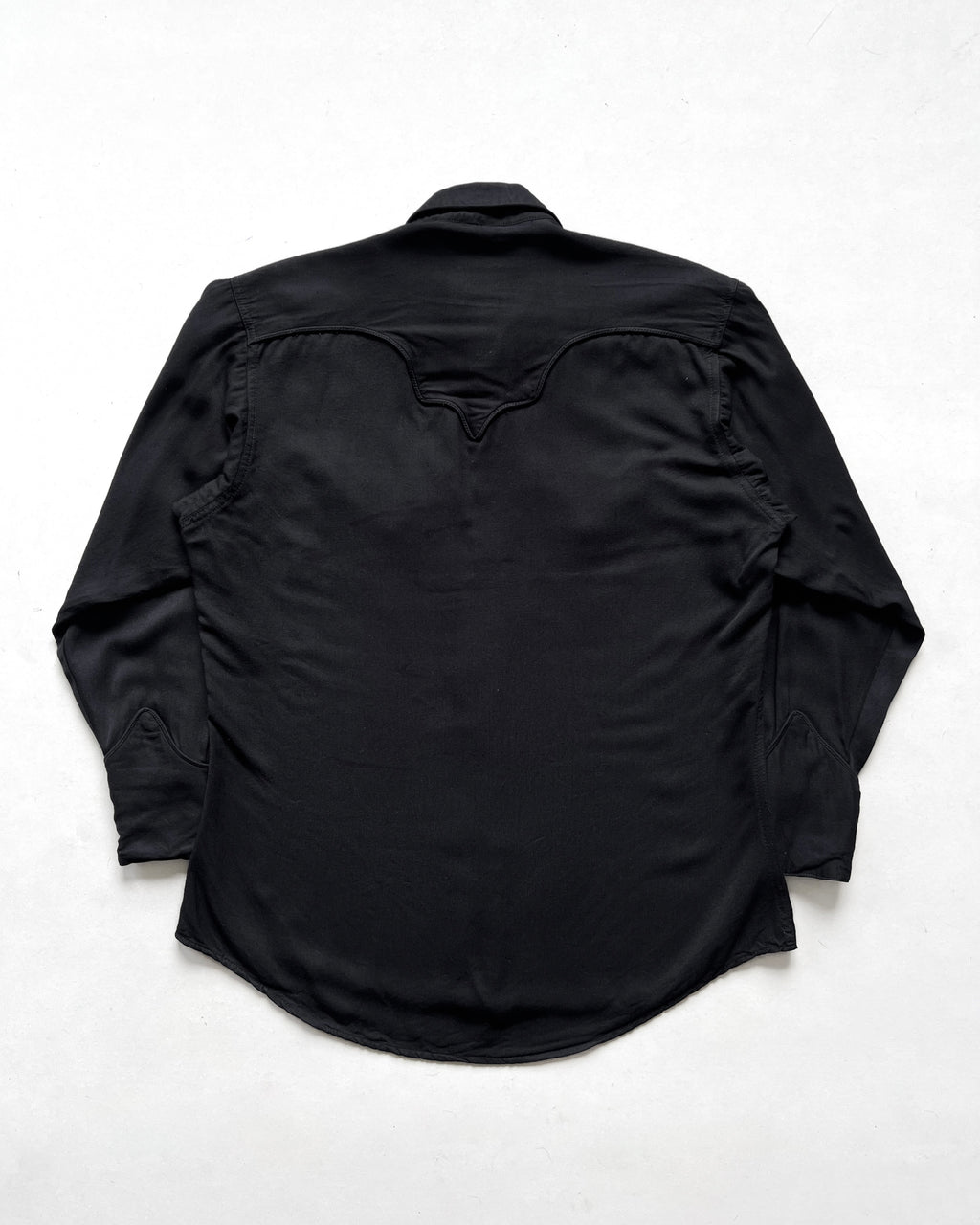 1970S ROCKMOUNT RANCHWEAR RAYON WESTERN SHIRT (M)