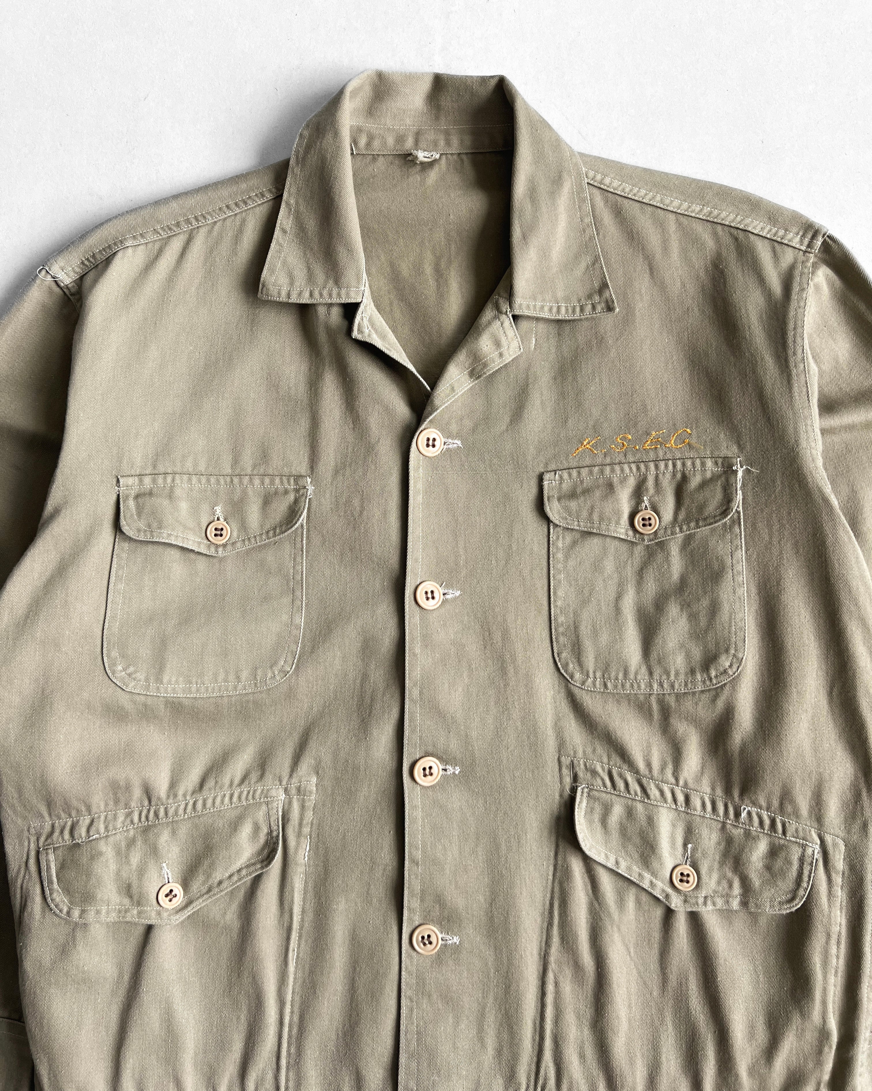 1960S JAPANESE MULTI-POCKERS WORK JACKET (L)