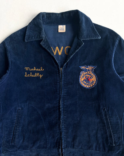 1960S FFA 'IOWA FAIRFIELD' CORDUROY JACKET (L)