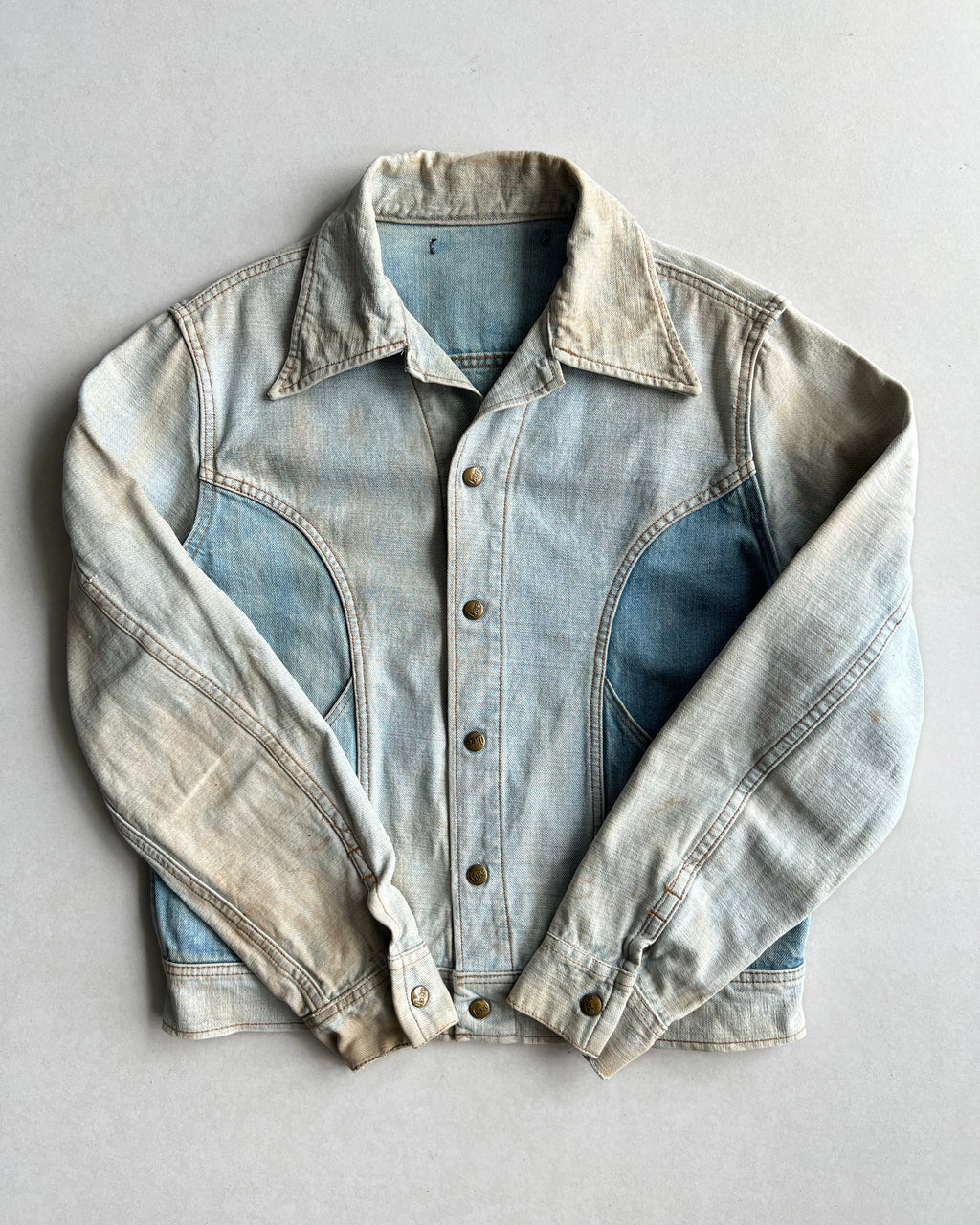 1970S LEE REVERSIBLE DENIM JACKET (L)
