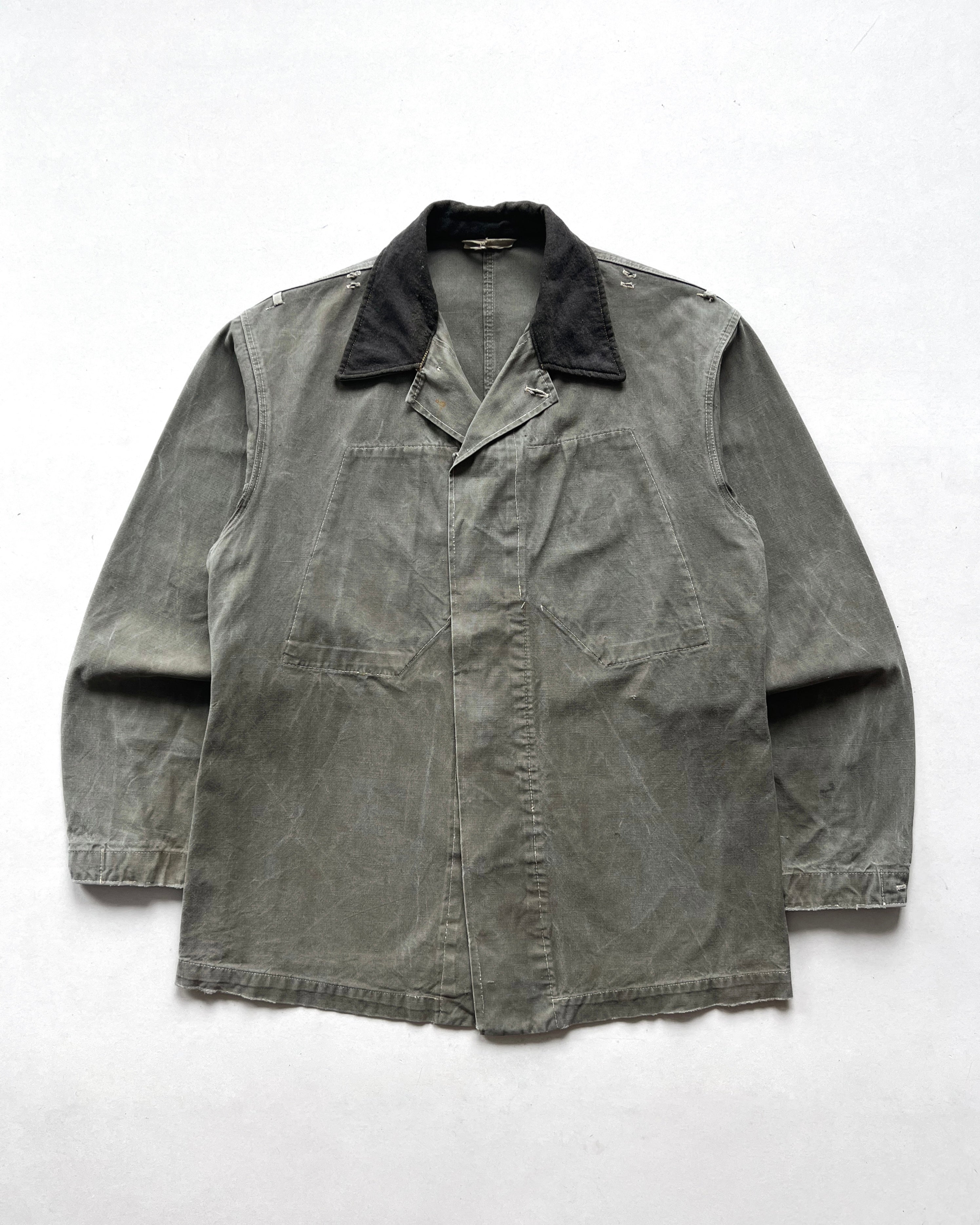 1960S EAST GERMANY G52 ARMY CANVAS JACKET (L)