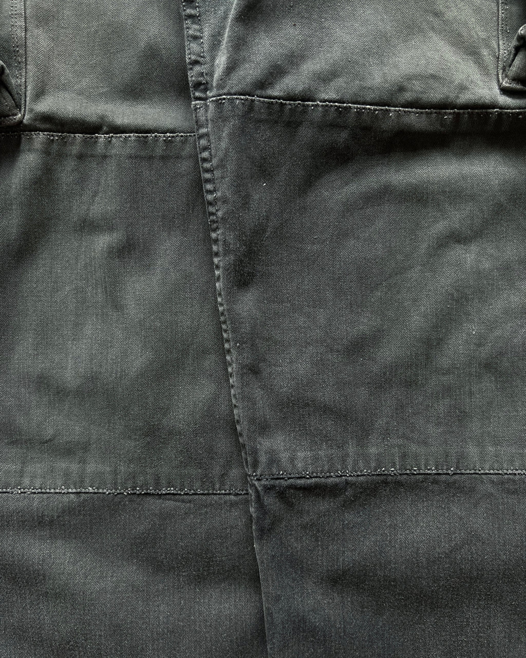 1960S OVERDYED FRENCH M-47 ARMY CARGO TROUSERS (31)