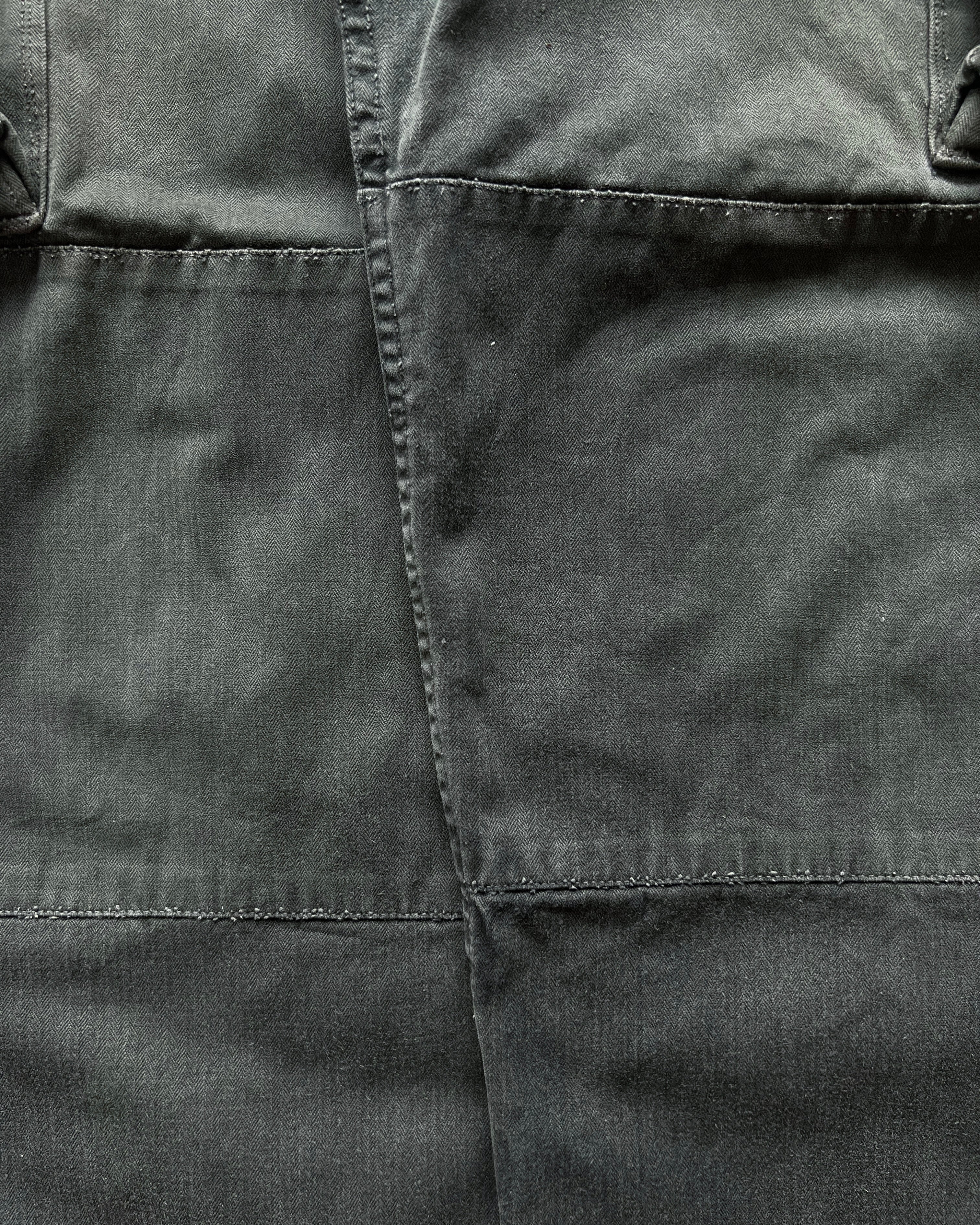 1960S OVERDYED FRENCH M-47 ARMY CARGO TROUSERS (31)