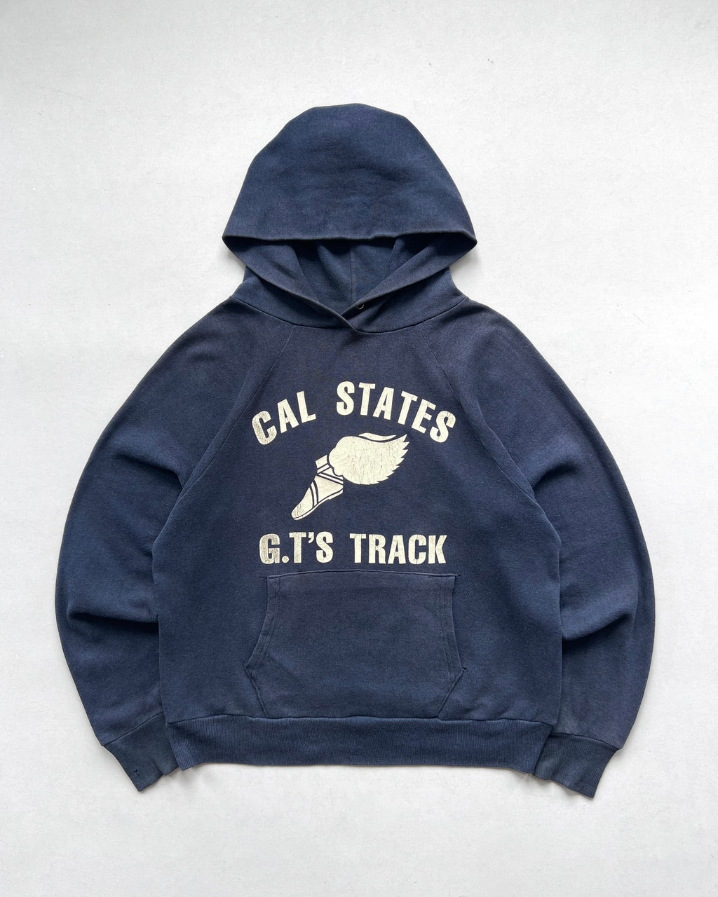 1960S 'CAL STATES G.T'S TRACK' RAGLAN HOODIE (M)