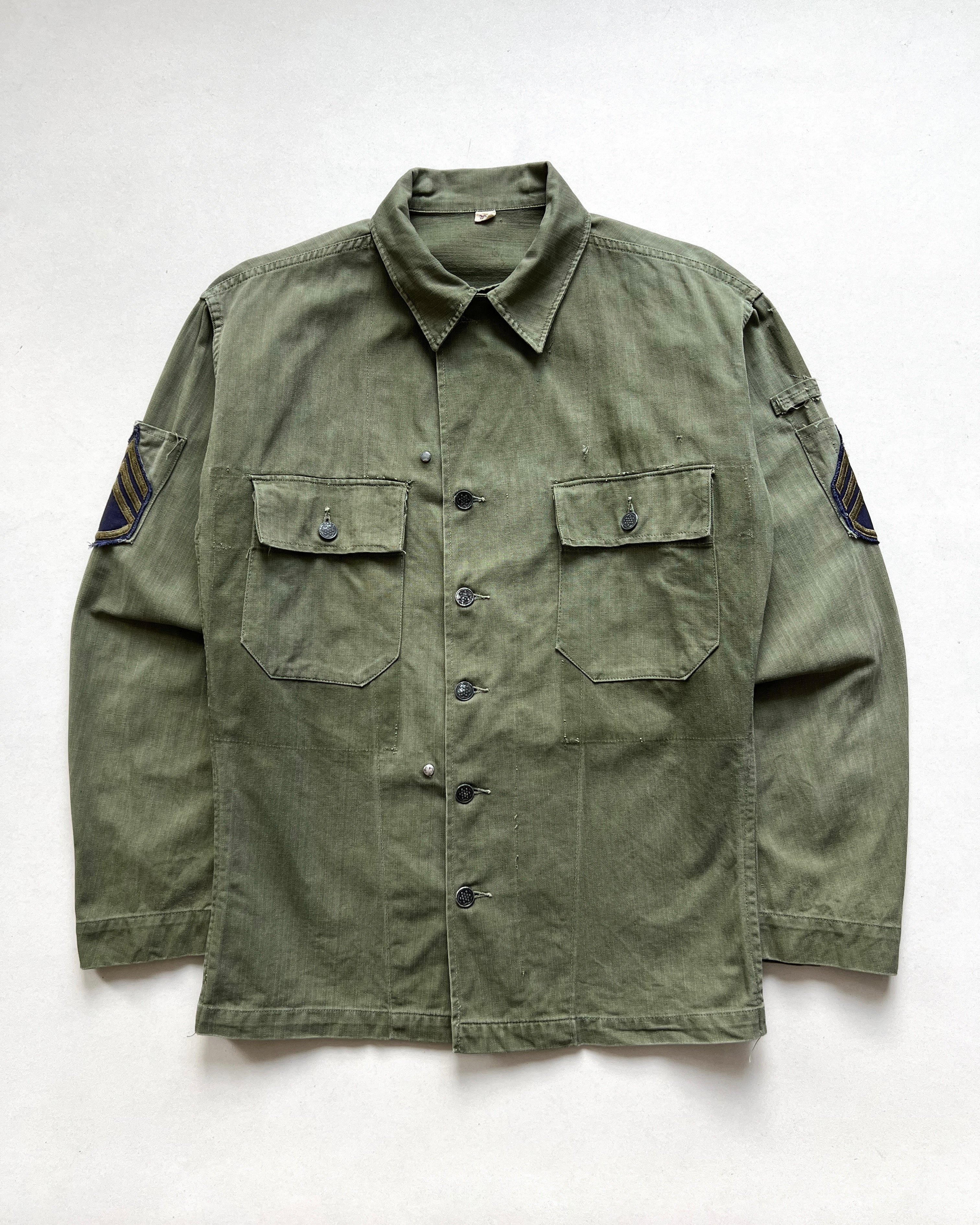 1940S US ARMY 13 STARS HBT SHIRT (M)