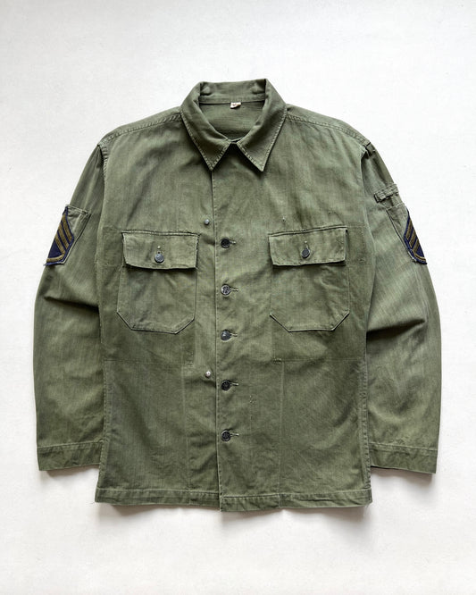 1940S US ARMY 13 STARS HBT SHIRT (M)