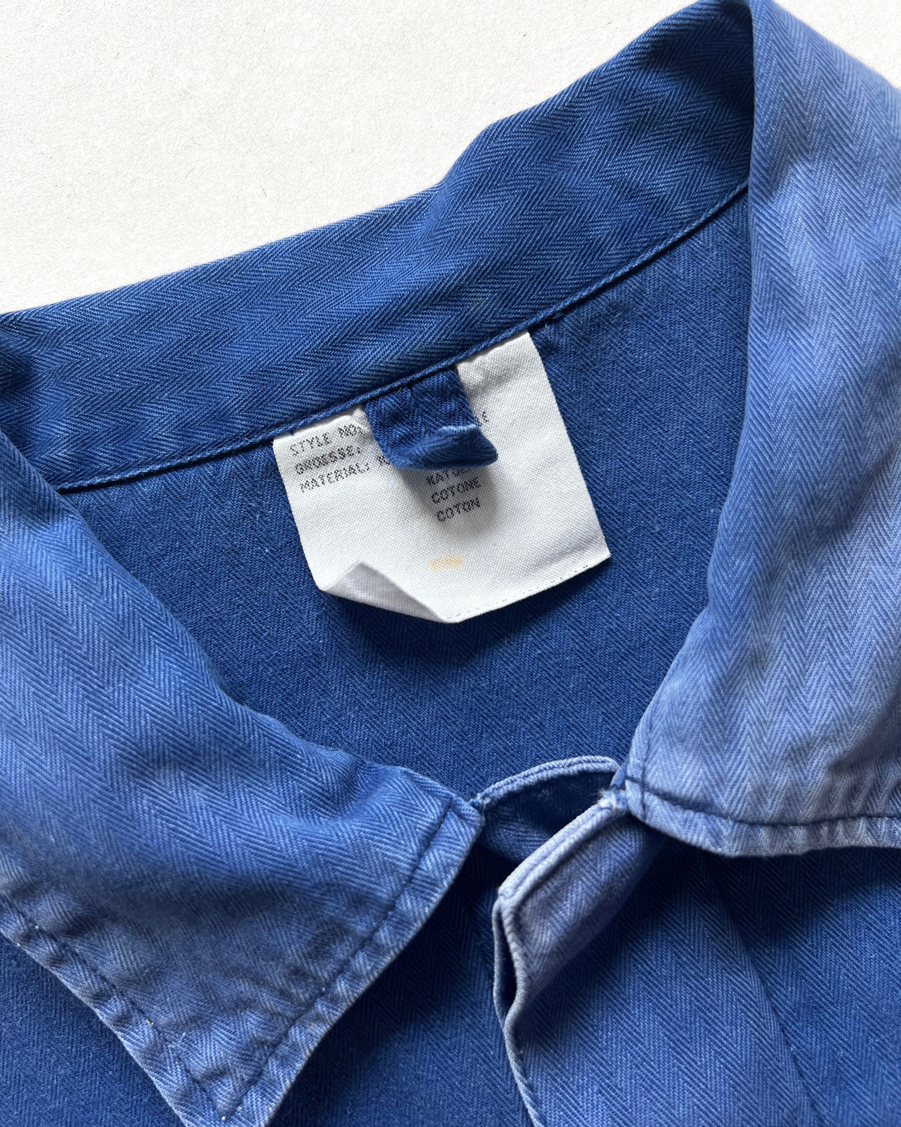 1970S SUN FADED GERMAN HBT WORK JACKET (L)
